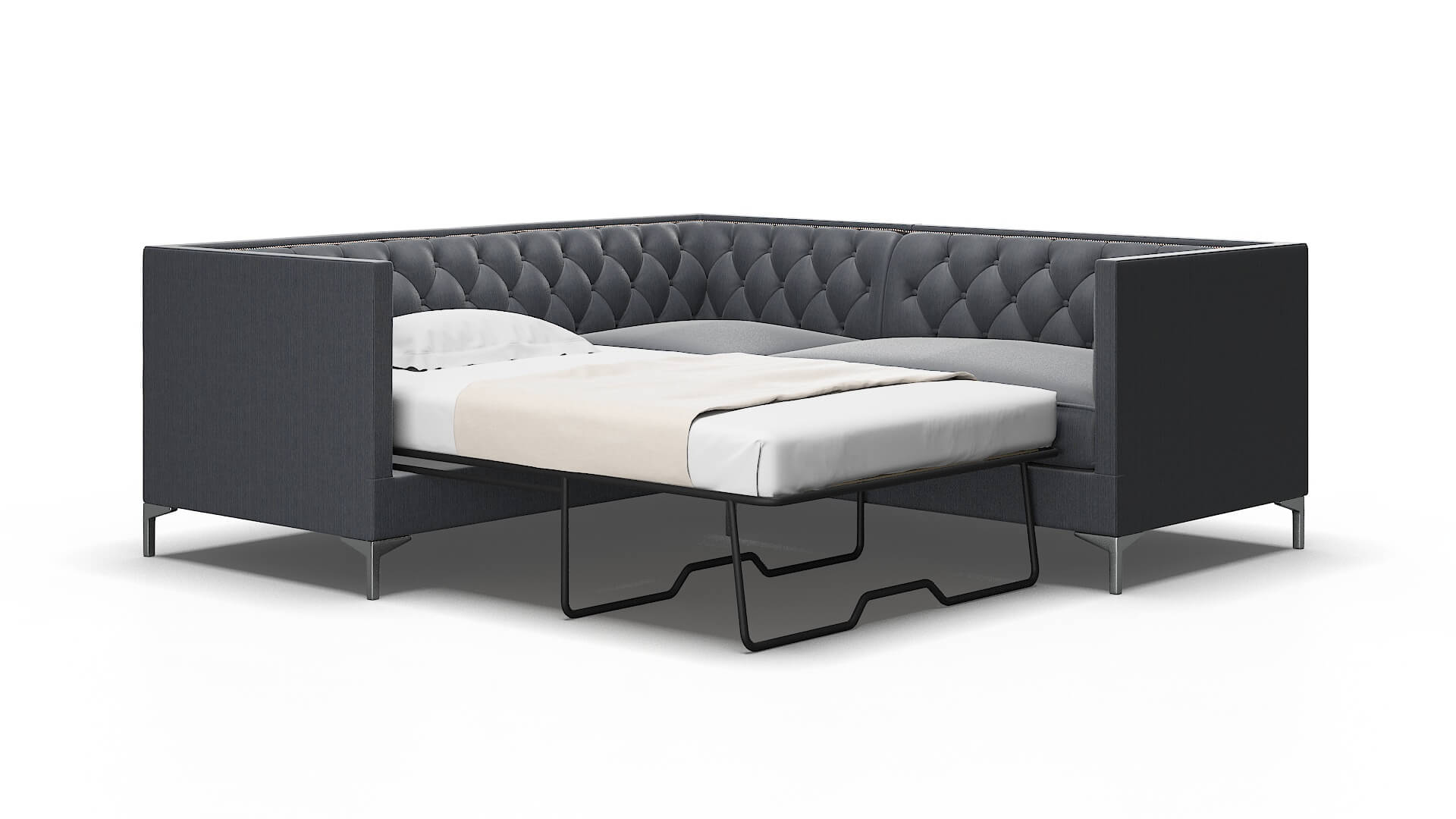 Gosford Rocket Eclipse Sectional Sleeper Espresso legs 2