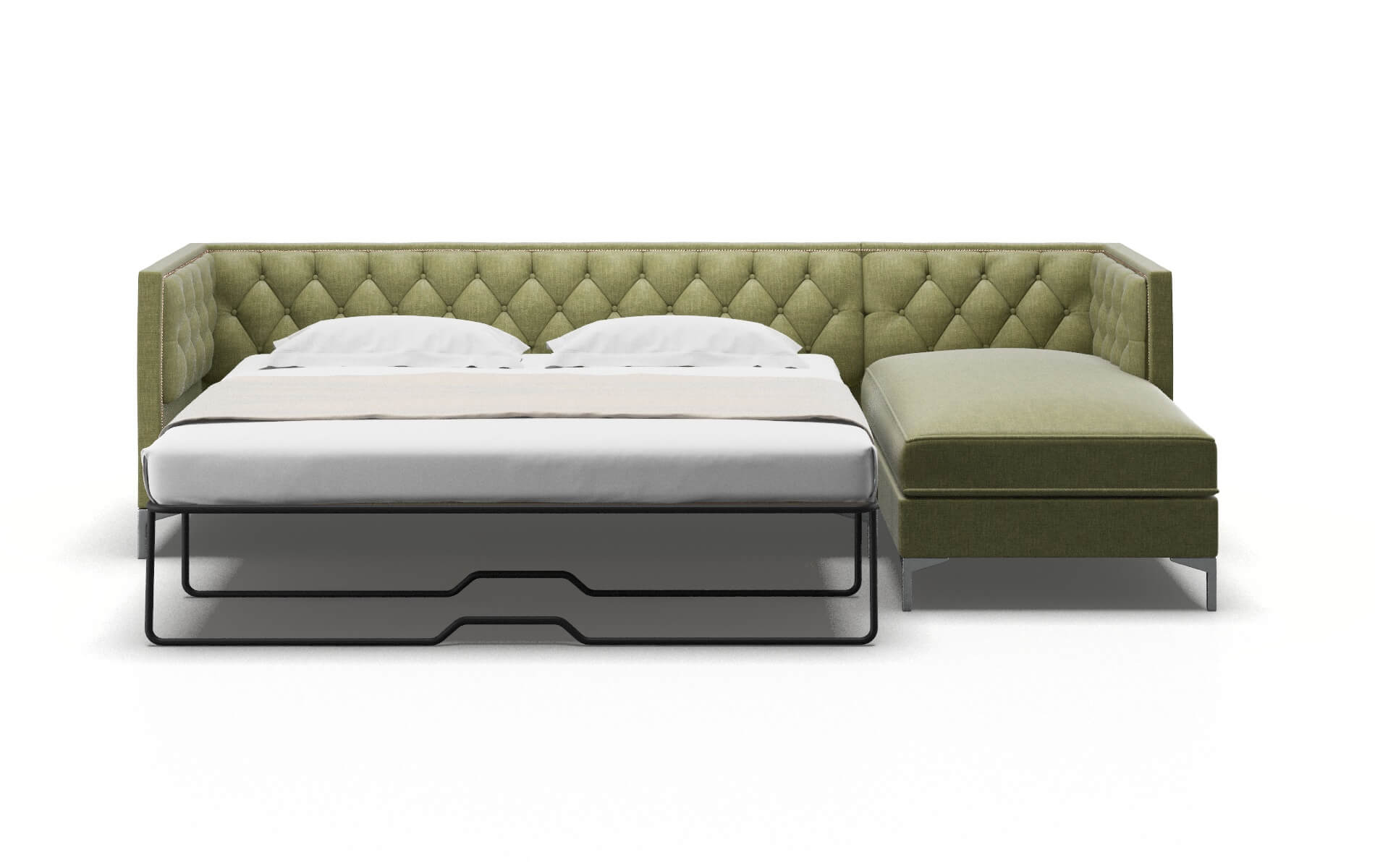 Gosford Rocket Evergreen Panel Sleeper Espresso legs 1
