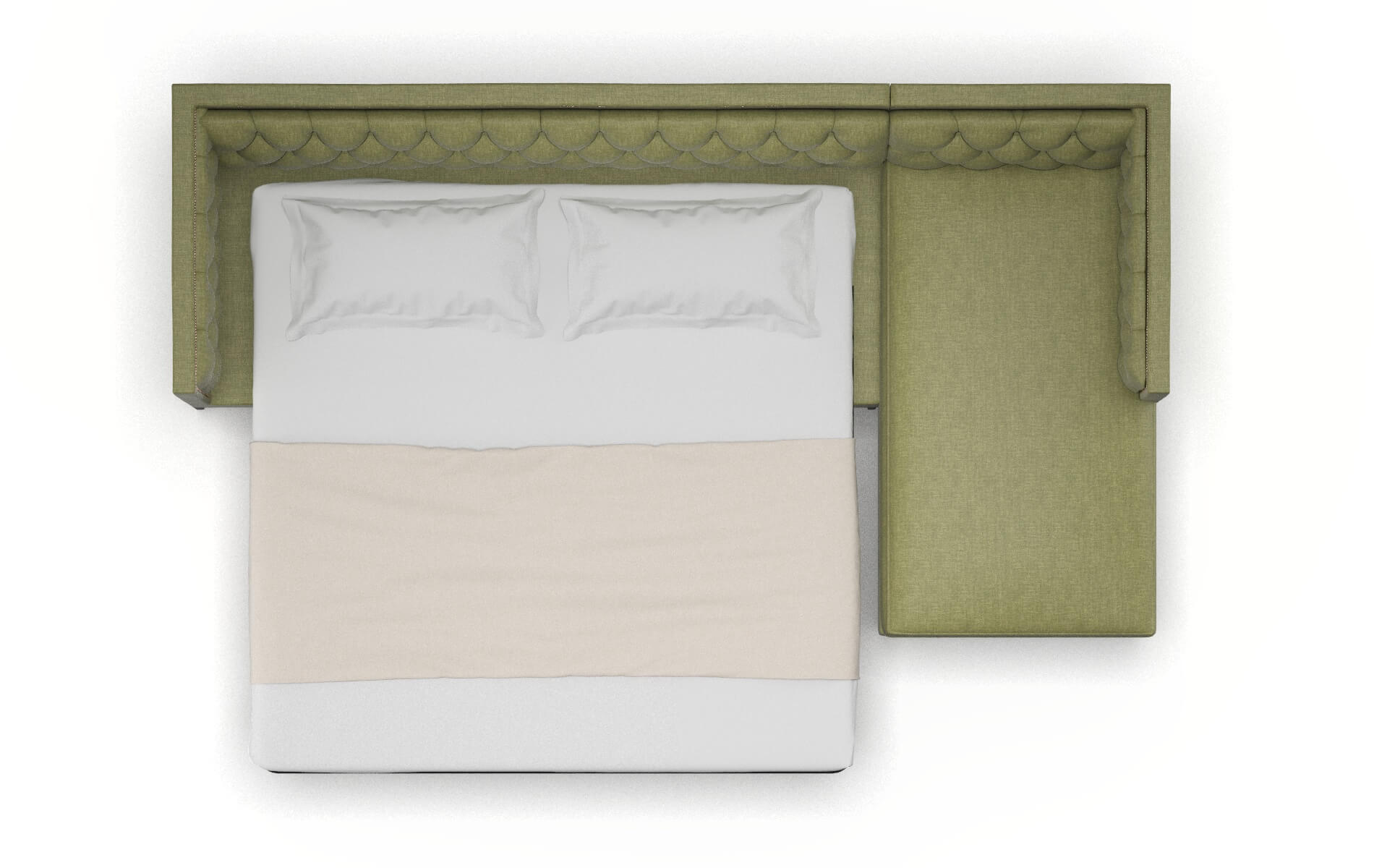 Gosford Rocket Evergreen Panel Sleeper Espresso legs 3