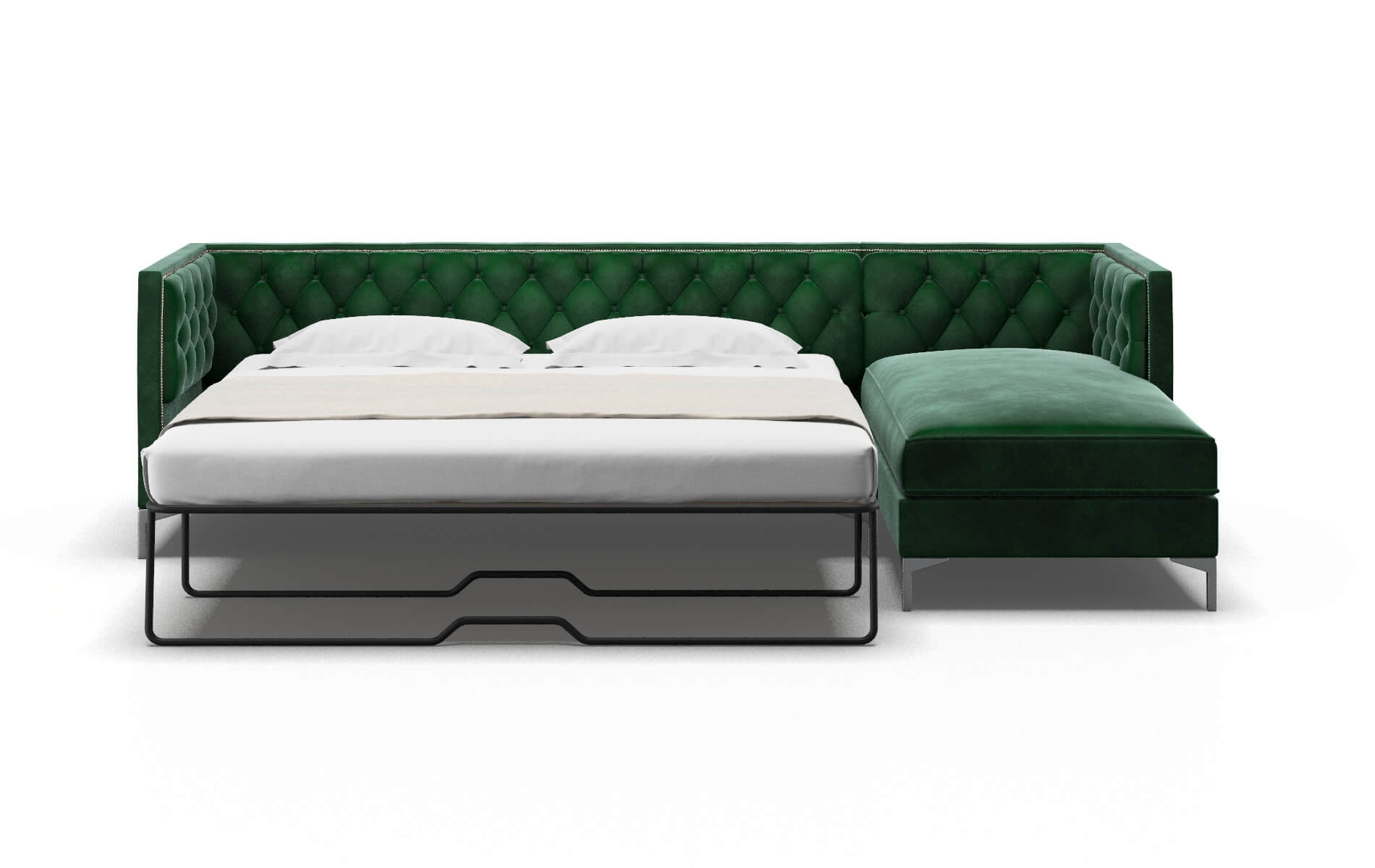 Gosford Royale Evergreen Panel Sleeper Espresso legs 1