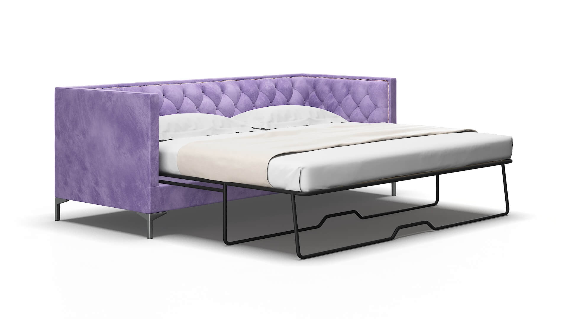 Gosford Royale Lavender Sofa Sleeper Espresso legs 2