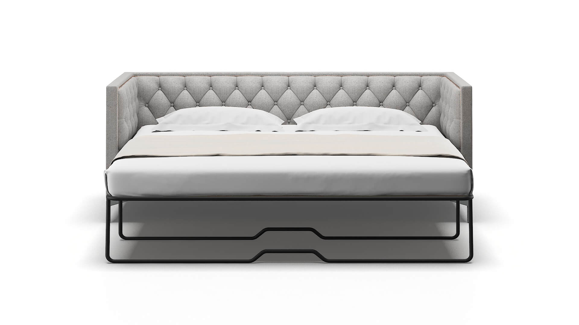 Gosford Sasha Silver Sofa Sleeper Espresso legs 1