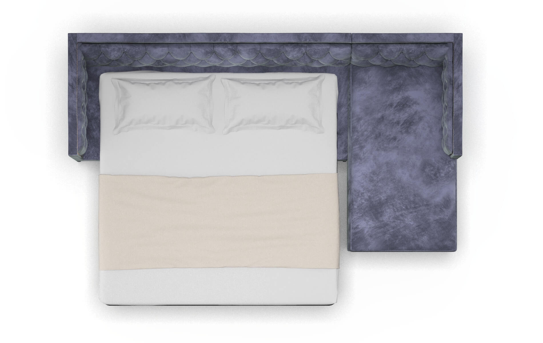 Gosford Terrain Dusk Panel Sleeper Espresso legs 3