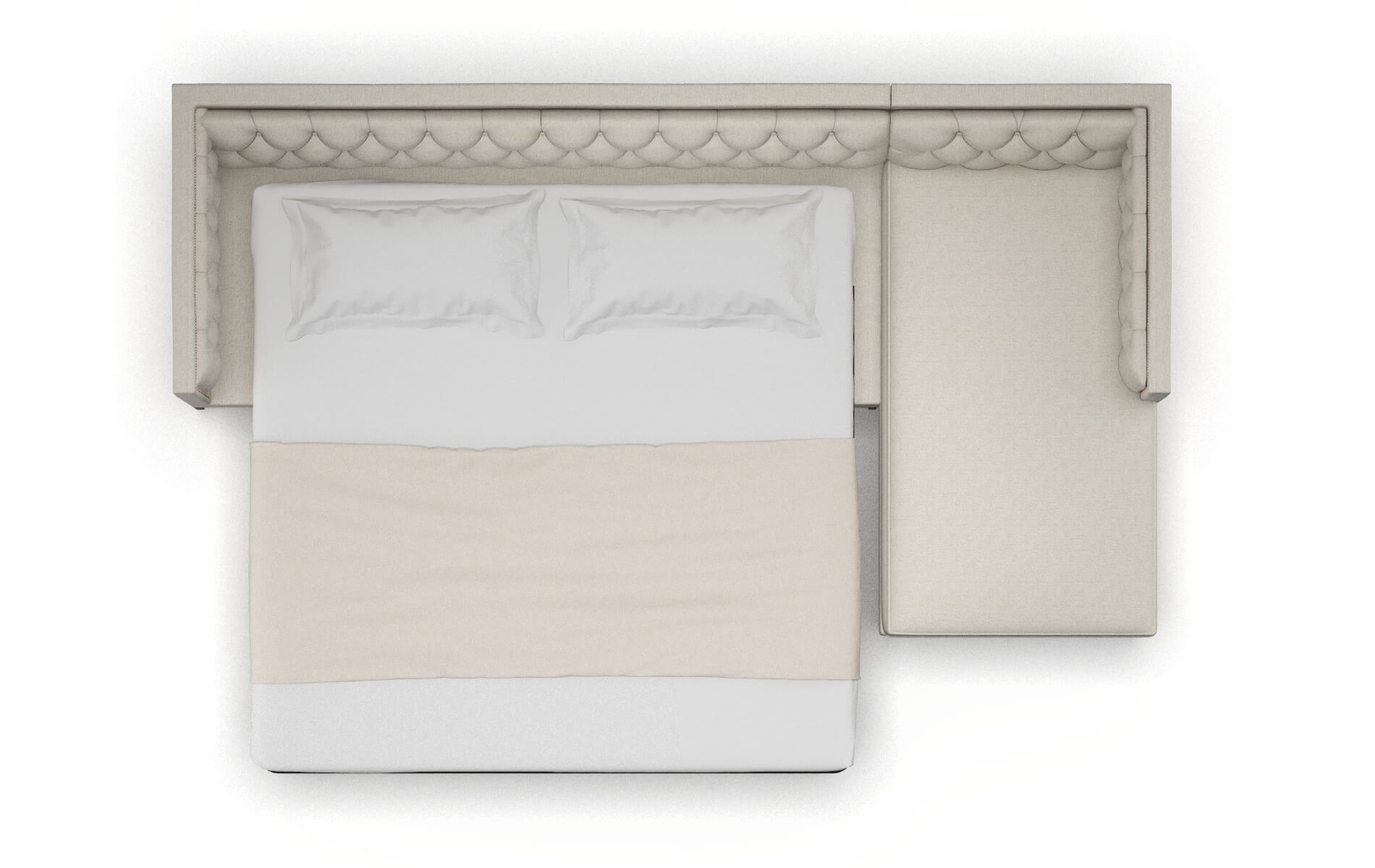 Gosford Terrain Natural Panel Sleeper Espresso legs 3