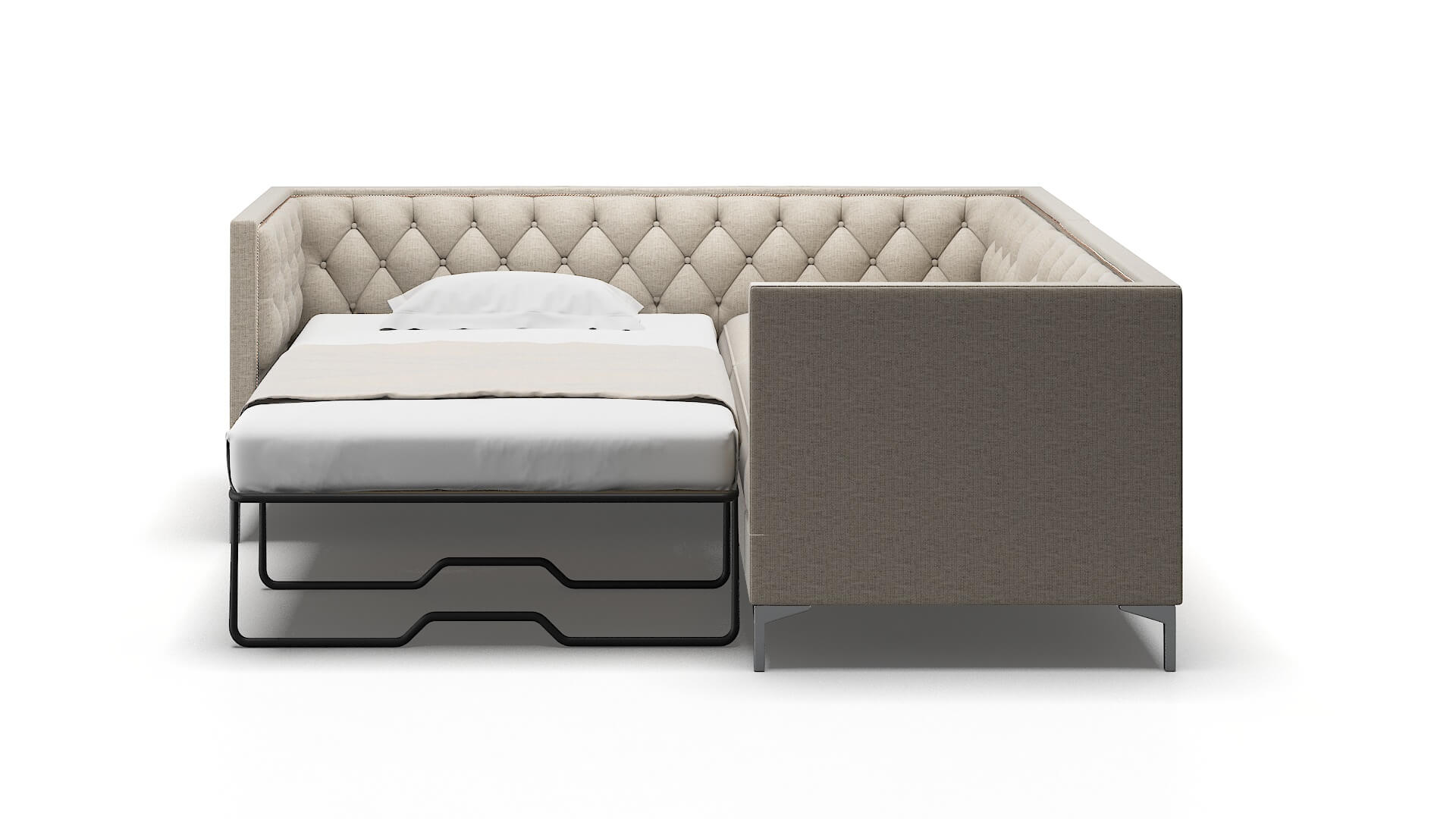 Gosford Urban_d Steel Sectional Sleeper Espresso legs 1