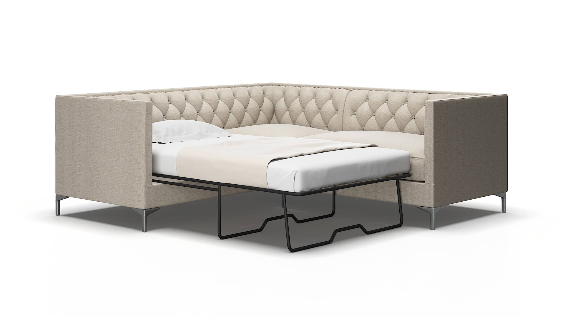 Gosford Urban_d Steel Sectional Sleeper Espresso legs 2