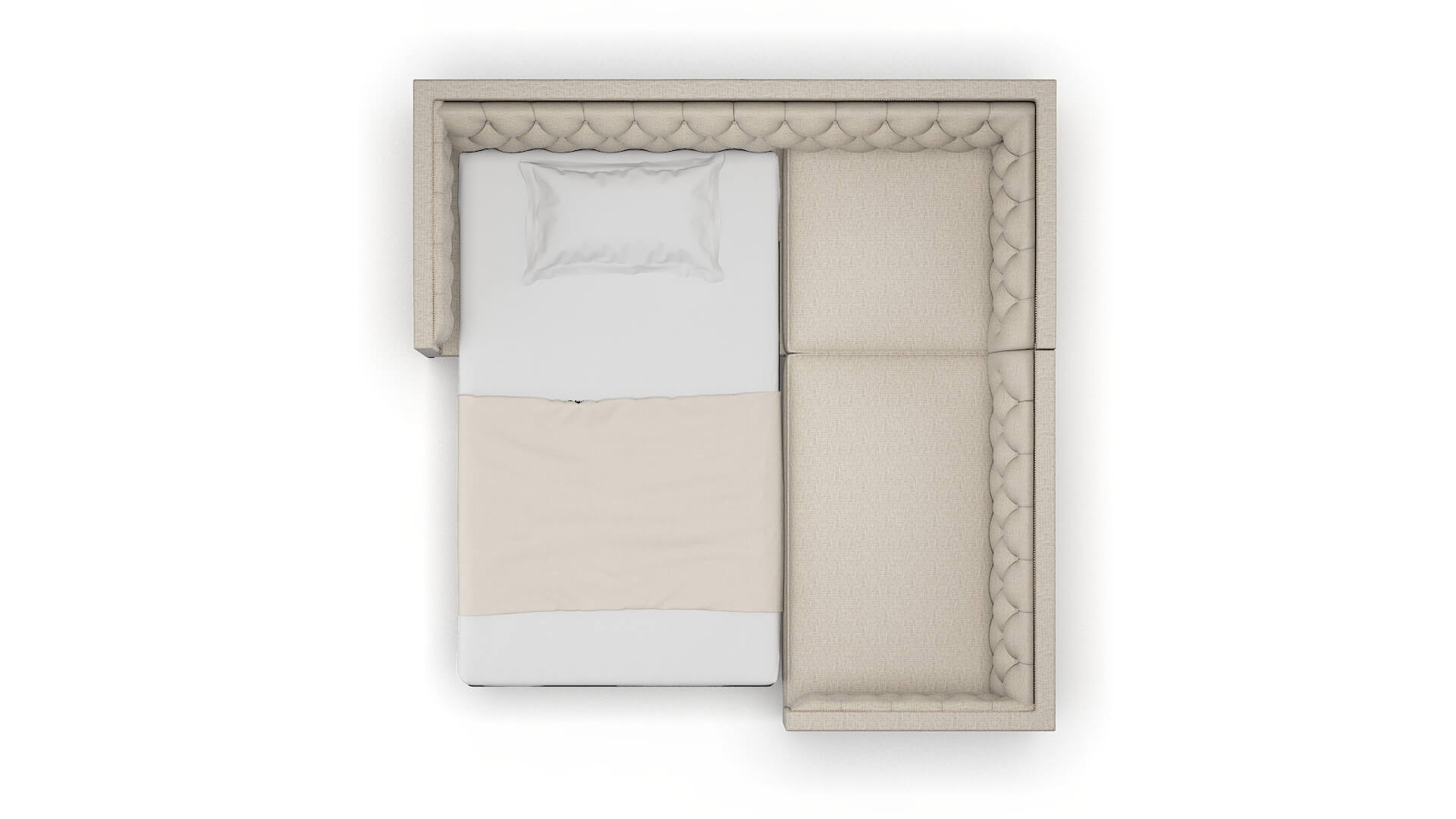 Gosford Urban_d Steel Sectional Sleeper Espresso legs 3