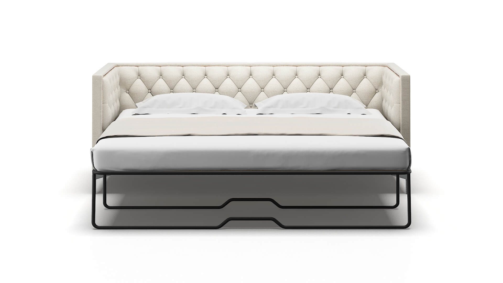 Gosford Venus Cream Sofa Sleeper Espresso legs 1