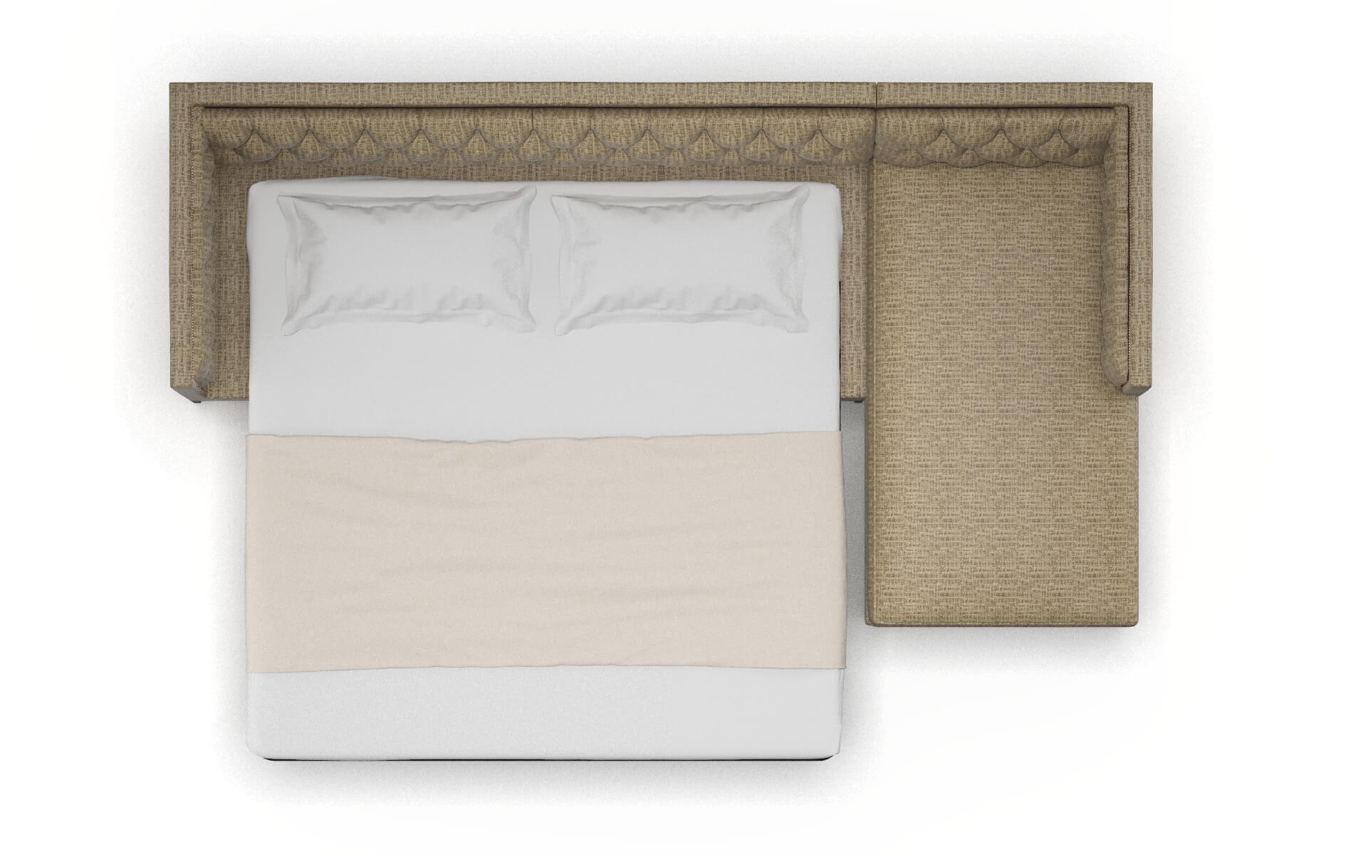 Gosford Venus Mocha Panel Sleeper Espresso legs 3