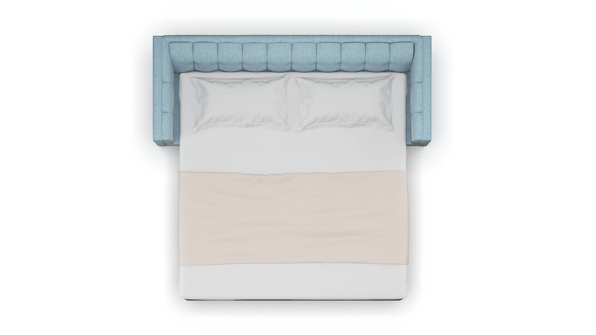 Grant Atlas Turquoise Sofa Sleeper Espresso legs 3