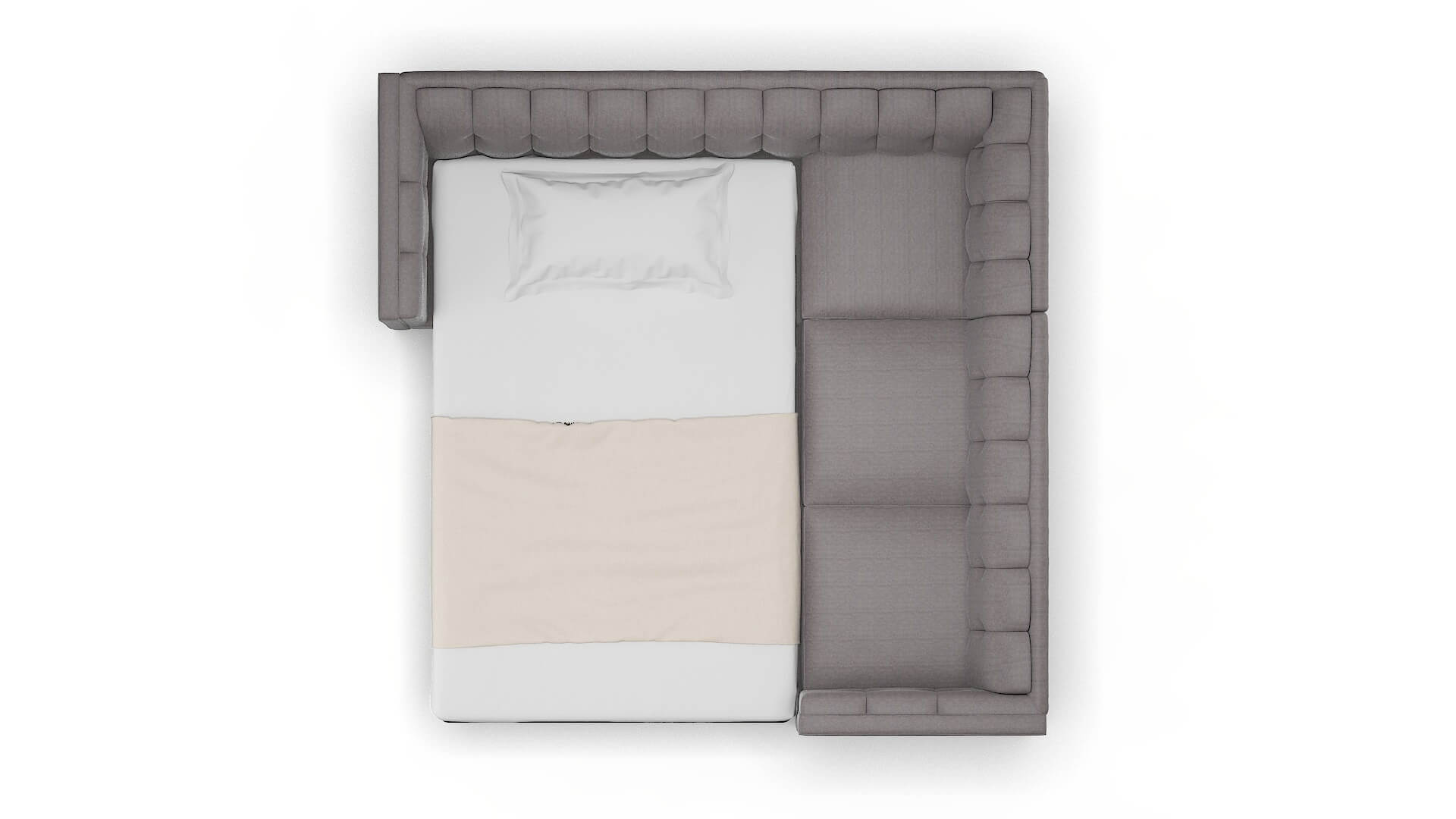 Grant Atlas_plz Silver Sectional Sleeper Espresso legs 3