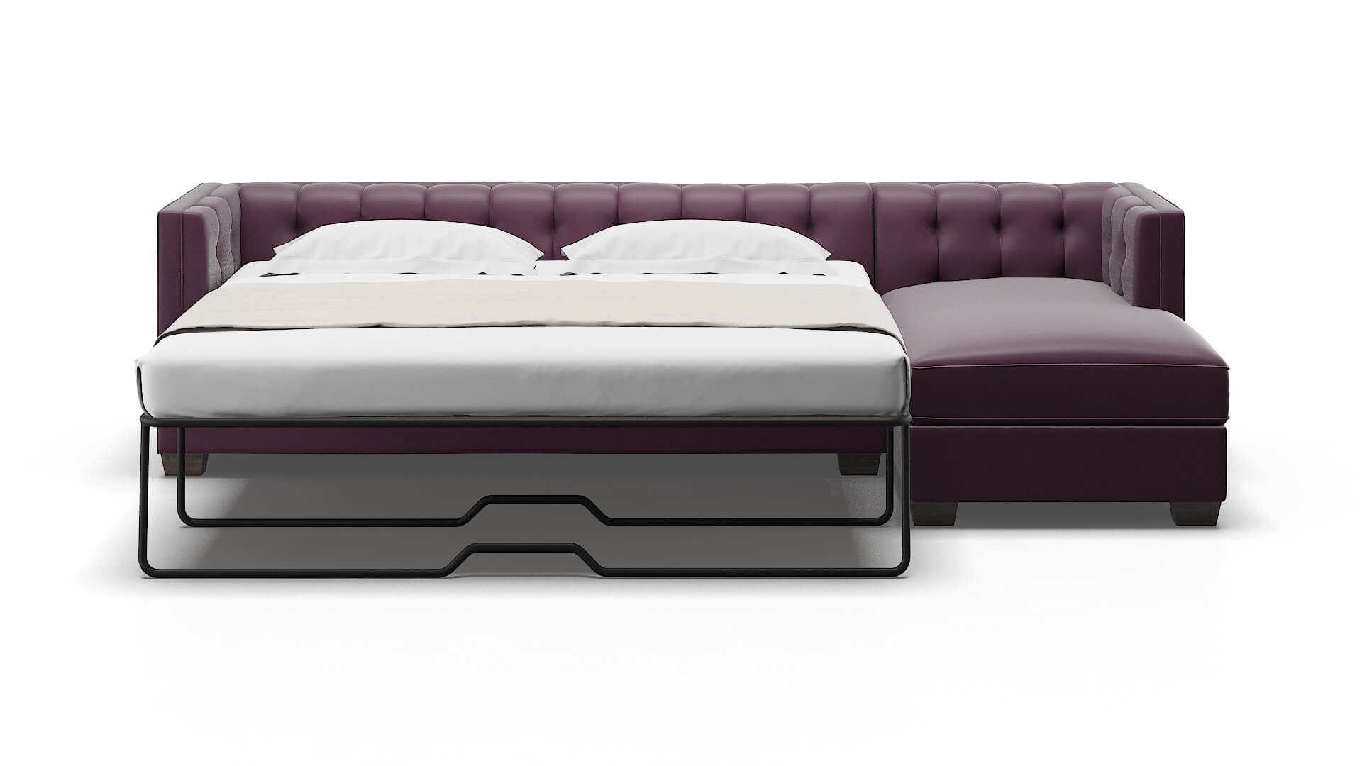 Grant Bella Aubergine Panel Sleeper Espresso legs 1