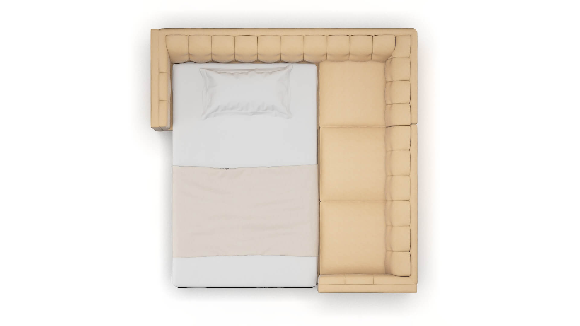 Grant Bella Coffee Sectional Sleeper Espresso legs 3