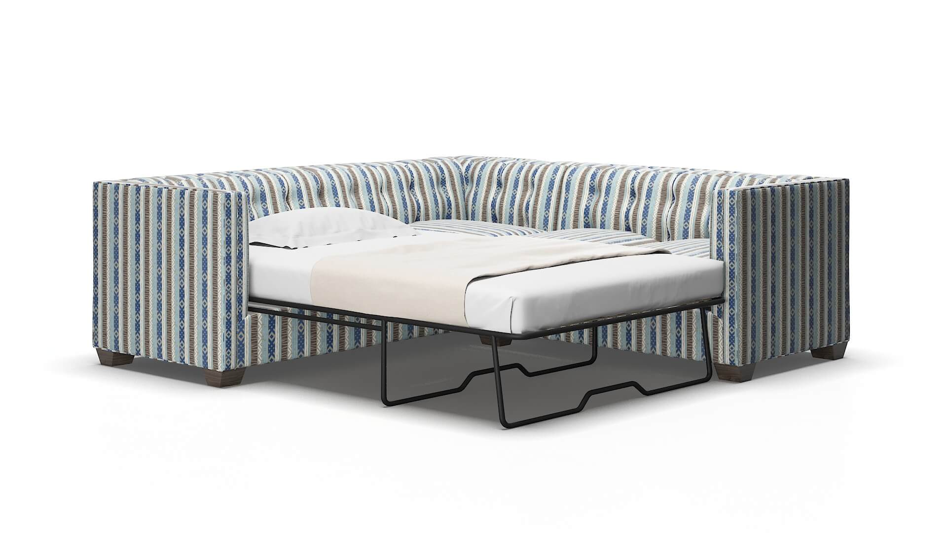 Grant Bodhi indigo Sectional sleeper Espresso Legs  2