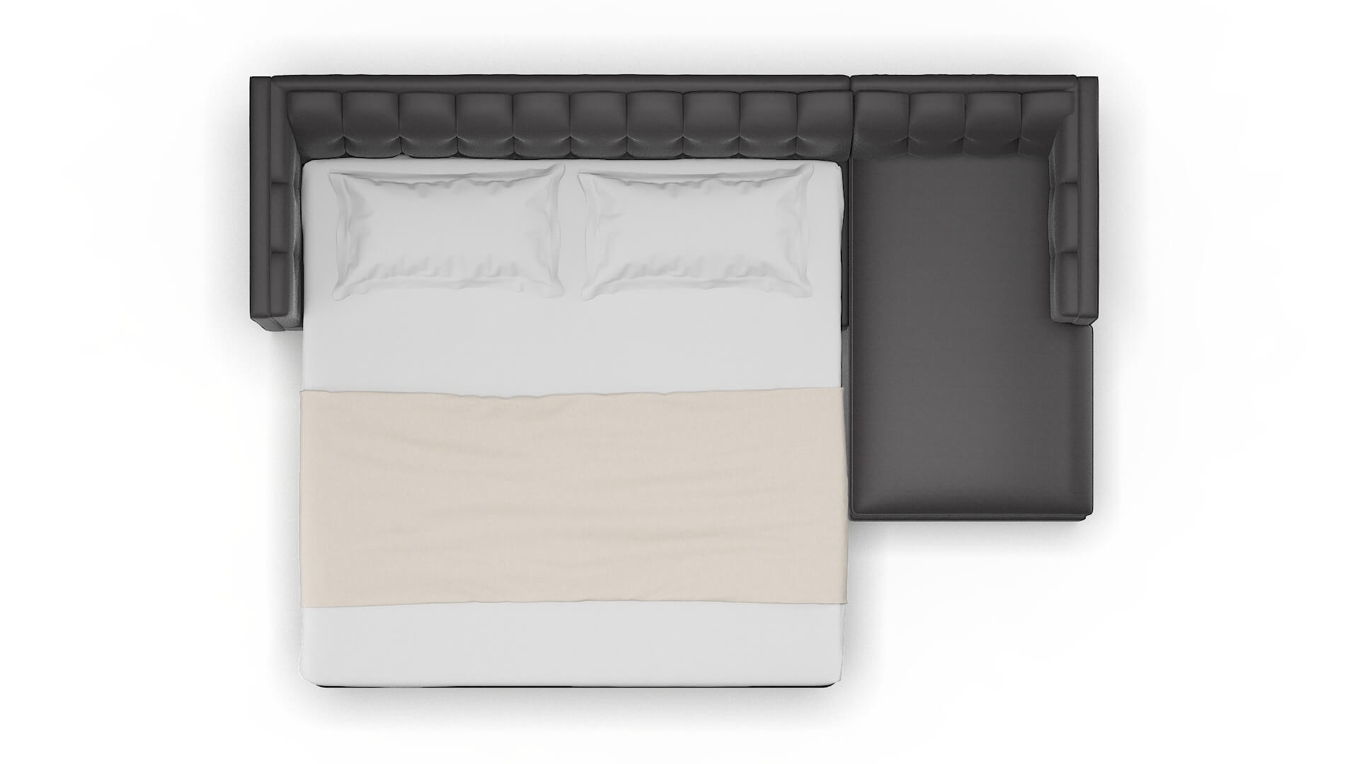 Grant Catalina Charcoal Panel Sleeper Espresso legs 3