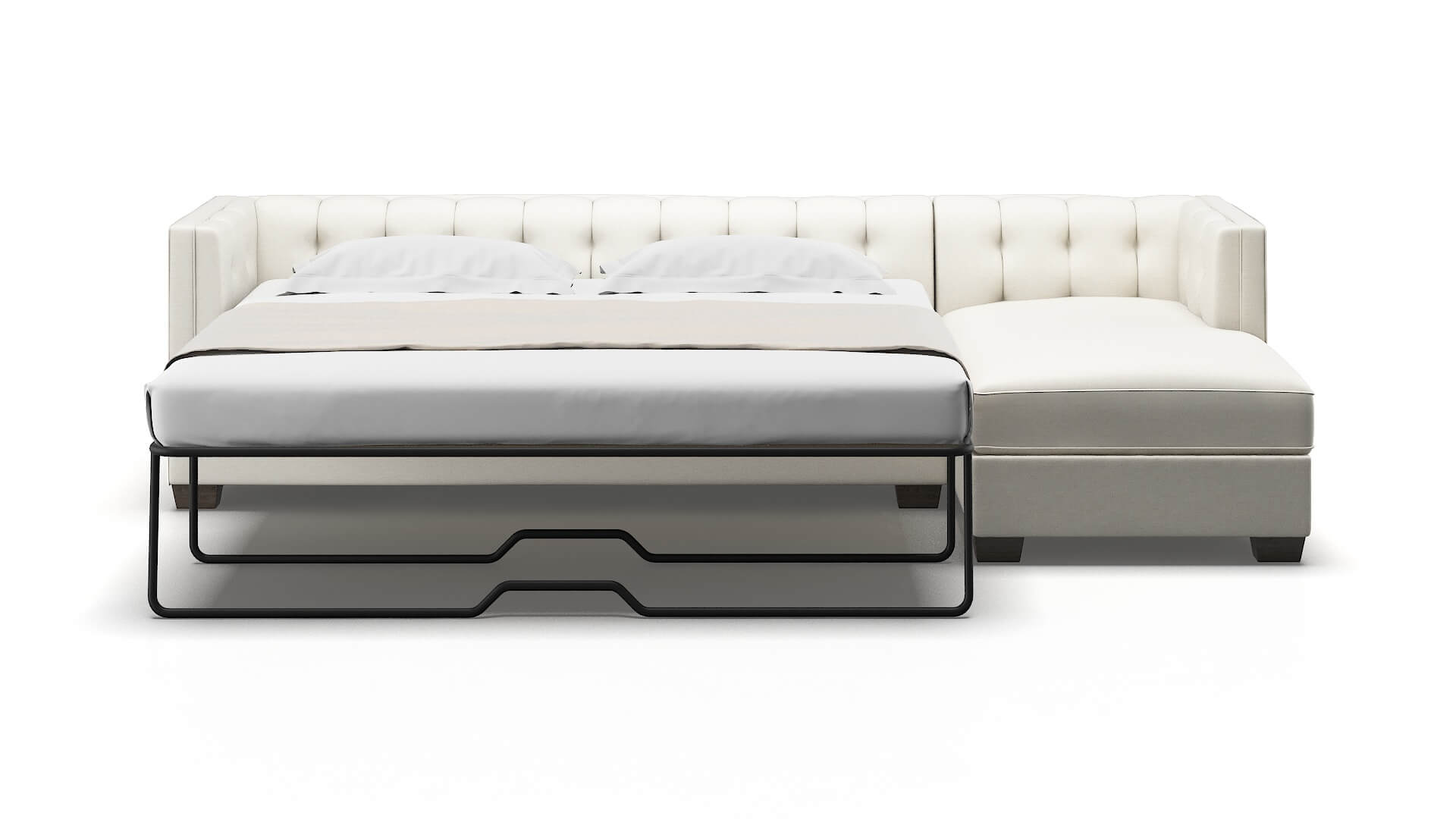 Grant Catalina Ivory Panel Sleeper Espresso legs 1