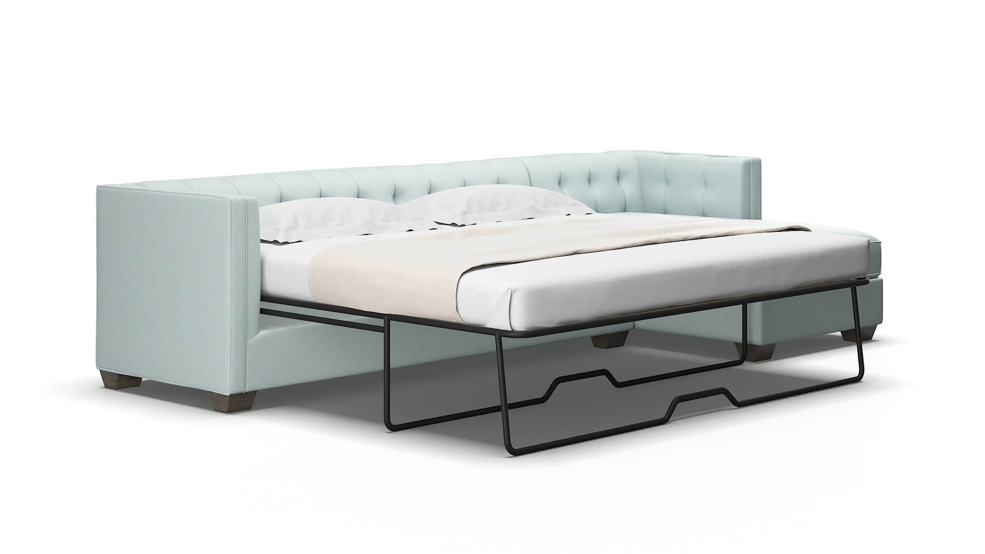 Grant Clyde Cornflower Panel Sleeper Espresso legs 2