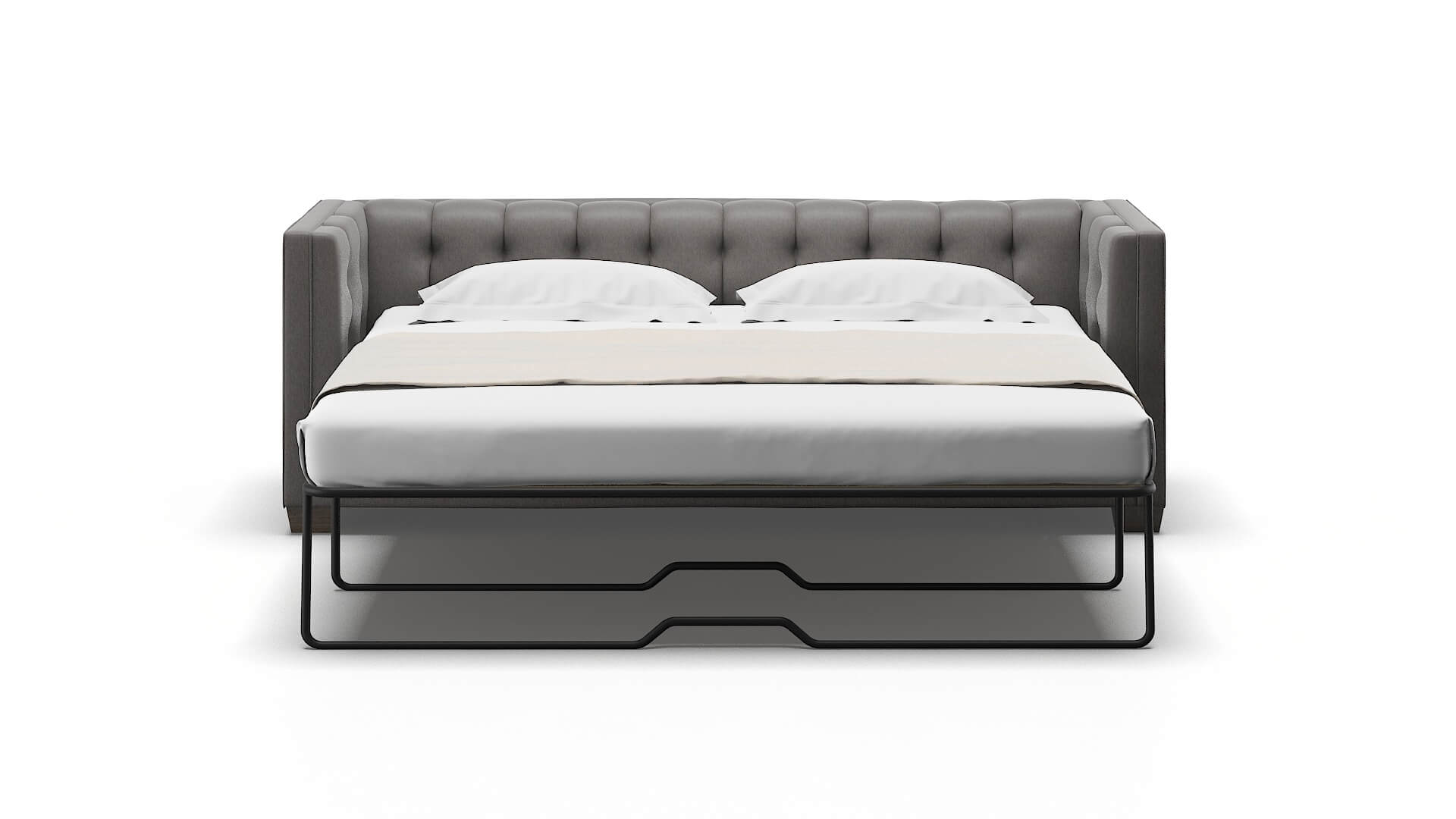 Grant Cosmo Charcoal Sofa Sleeper Espresso legs 1