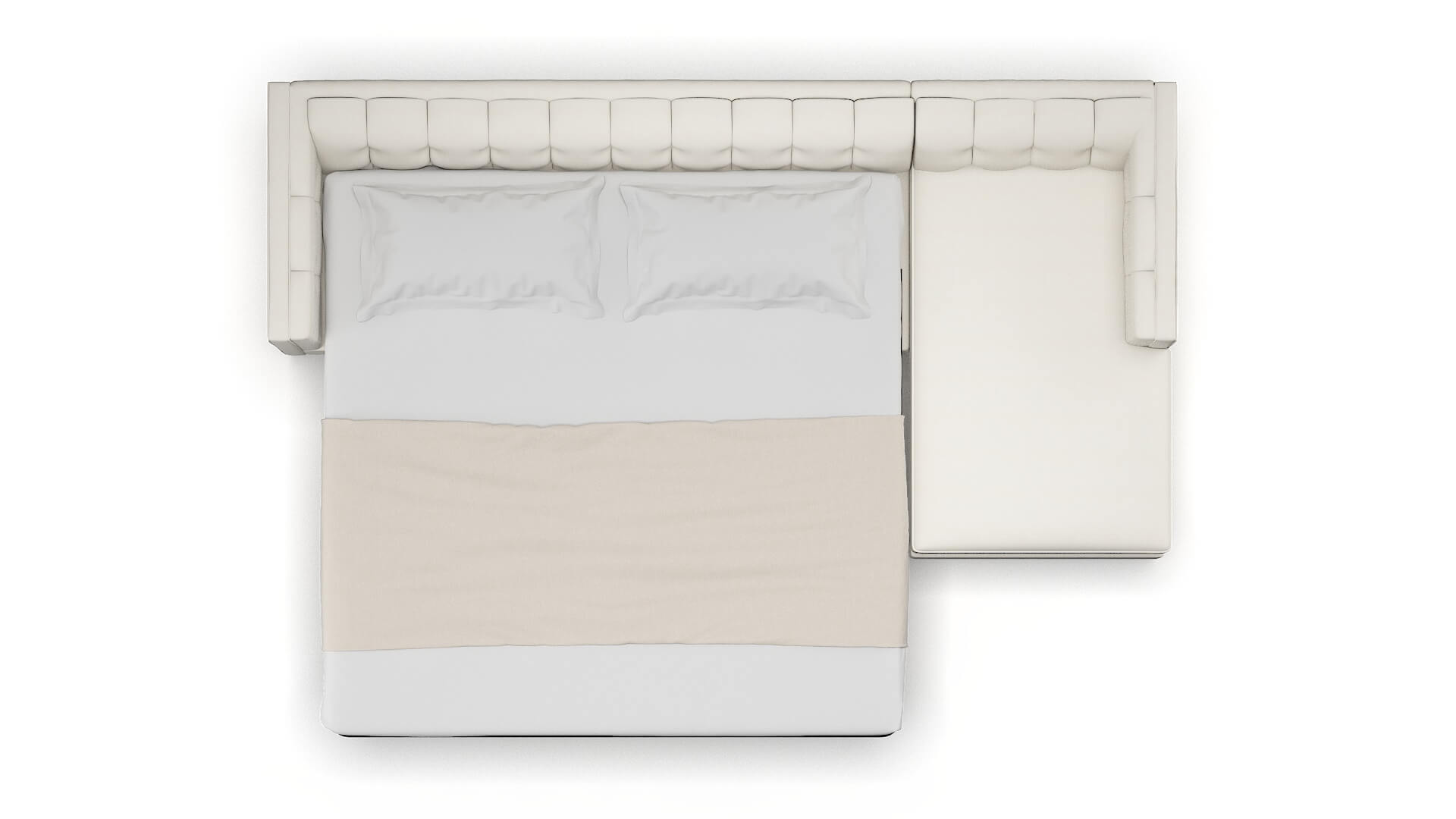 Grant Cosmo Ivory Panel Sleeper Espresso legs 3