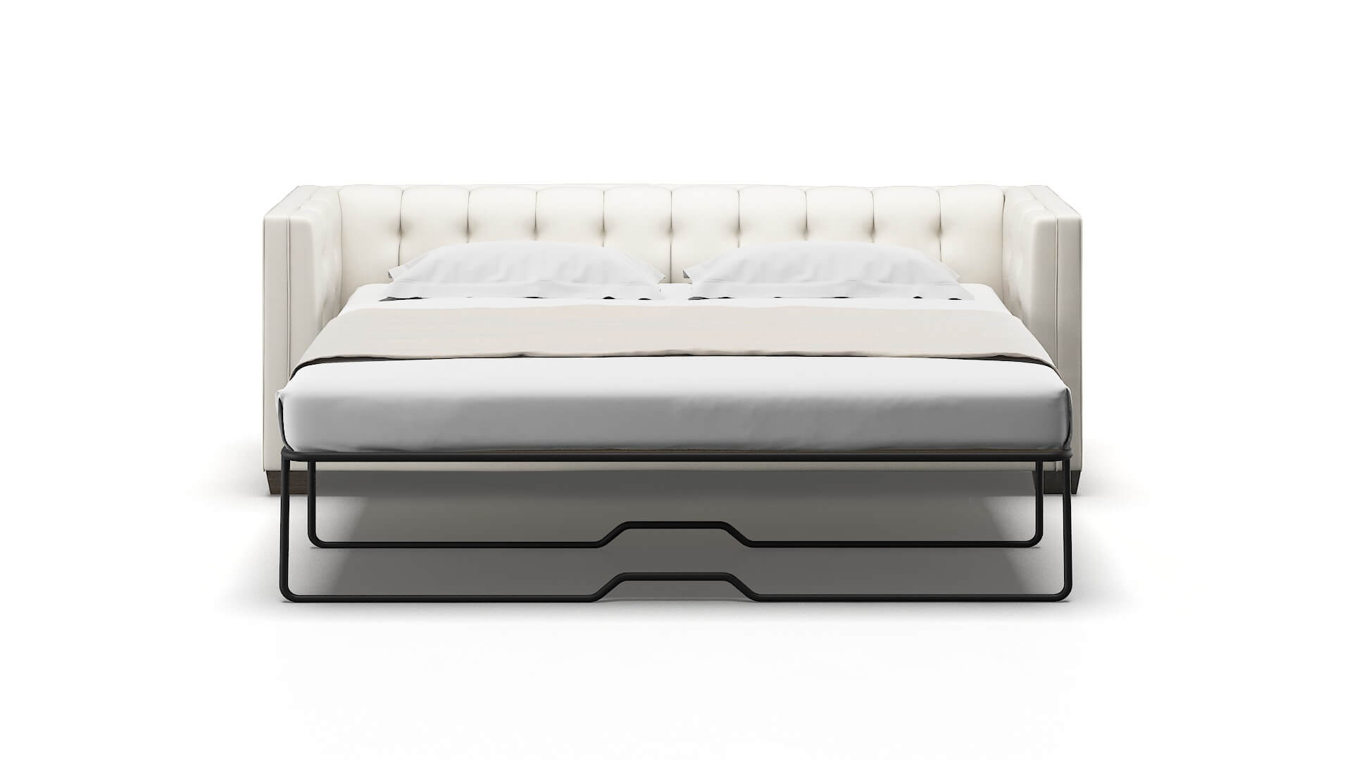Grant Cosmo Ivory Sofa Sleeper Espresso legs 1