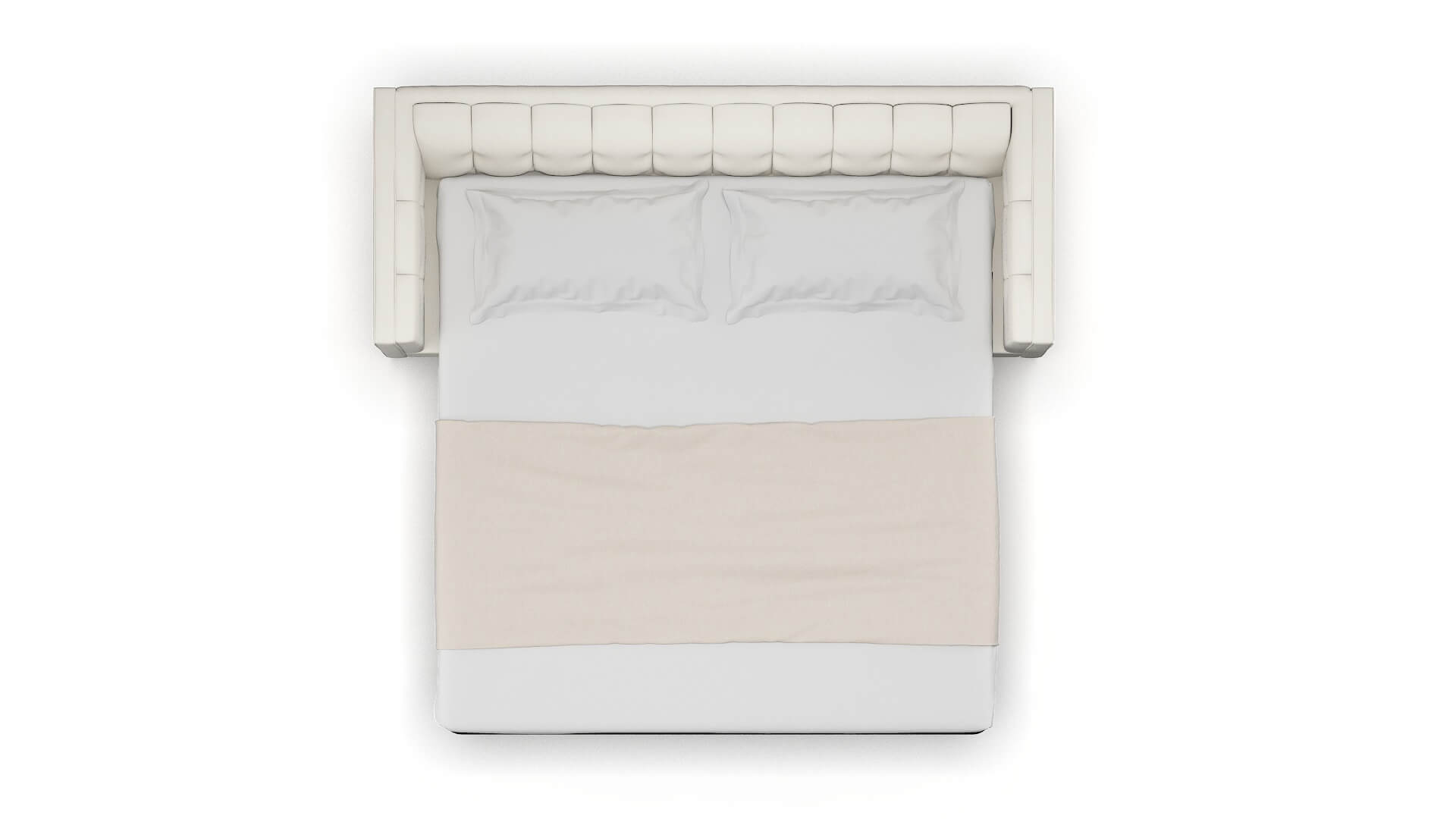 Grant Cosmo Ivory Sofa Sleeper Espresso legs 3