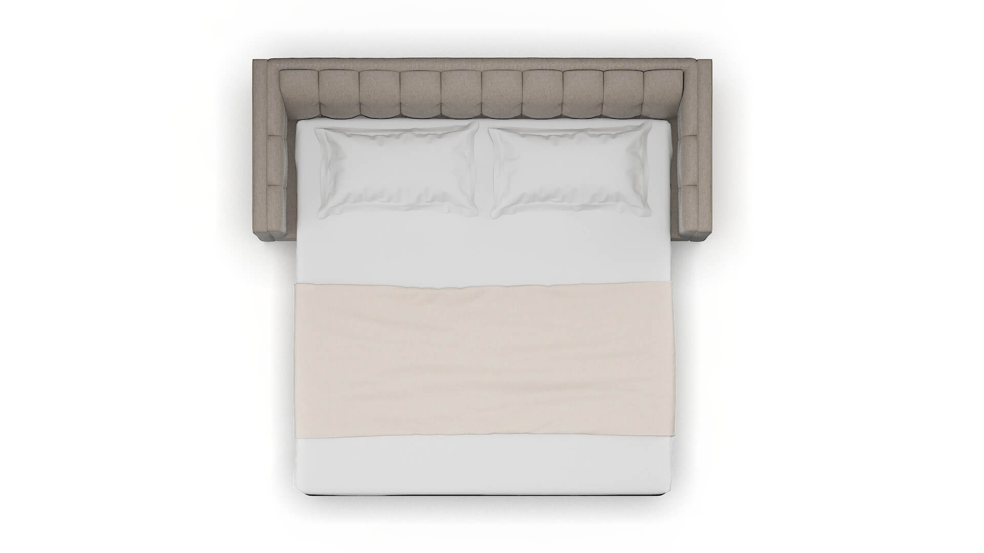 Grant Cosmo Taupe Sofa Sleeper Espresso legs 3