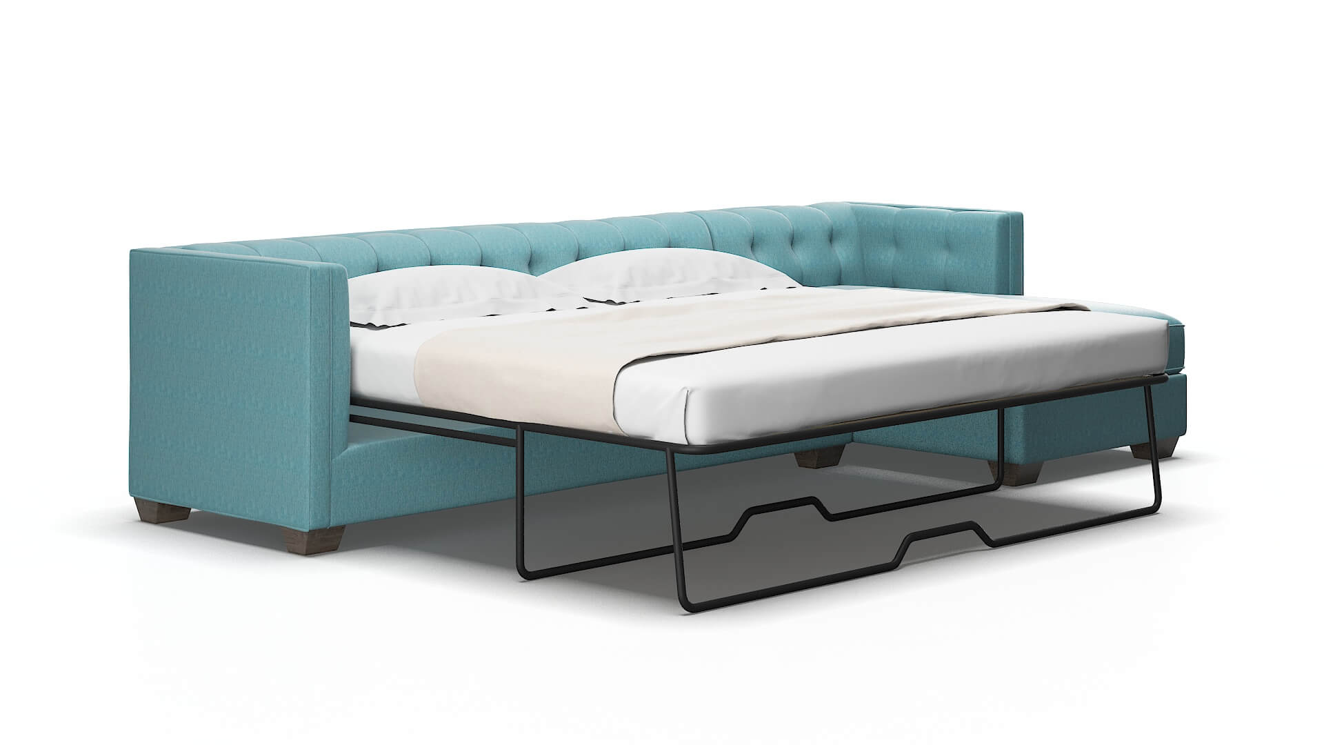 Grant Cosmo Turquoise Panel Sleeper espresso legs 2