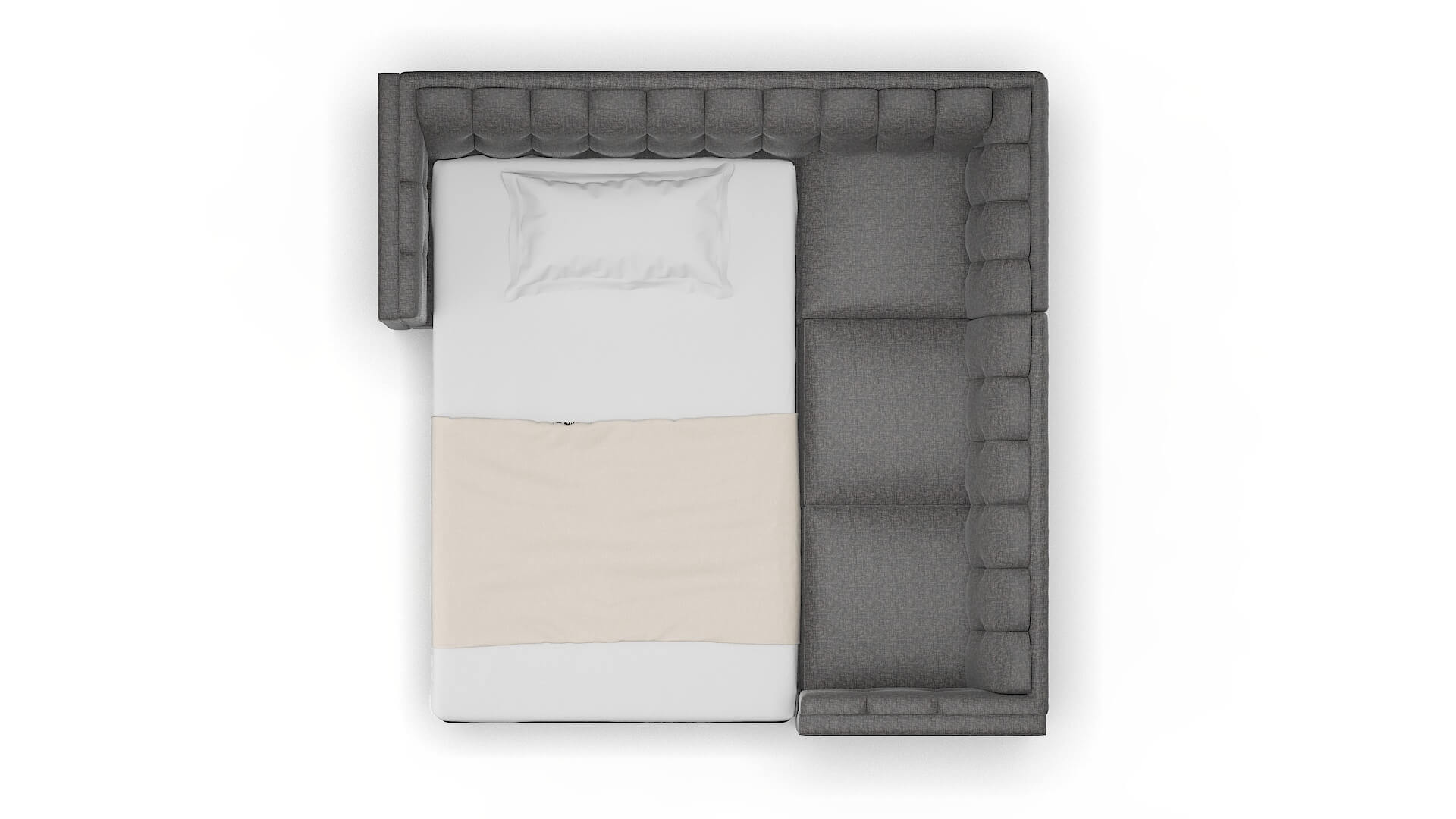 Grant Curious Eclipse Sectional Sleeper Espresso legs 3