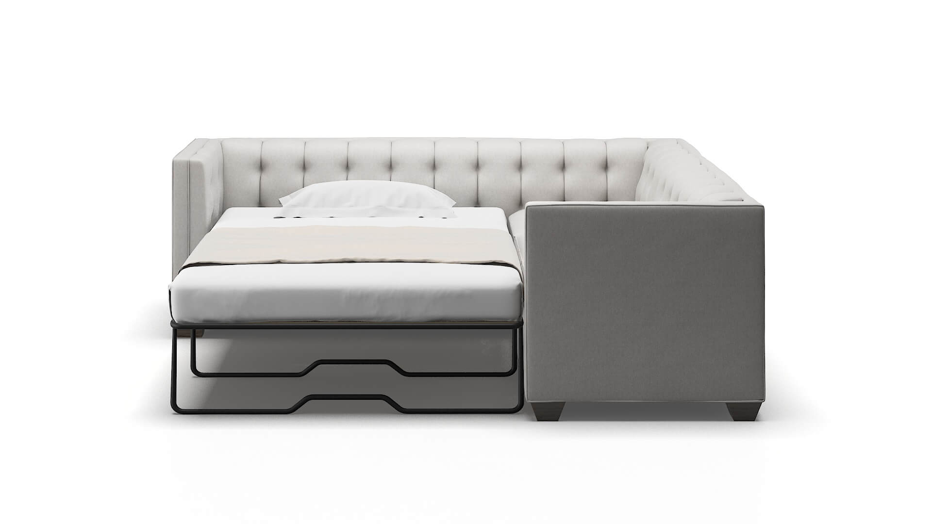 Grant Curious Spa Sectional Sleeper Espresso legs 1