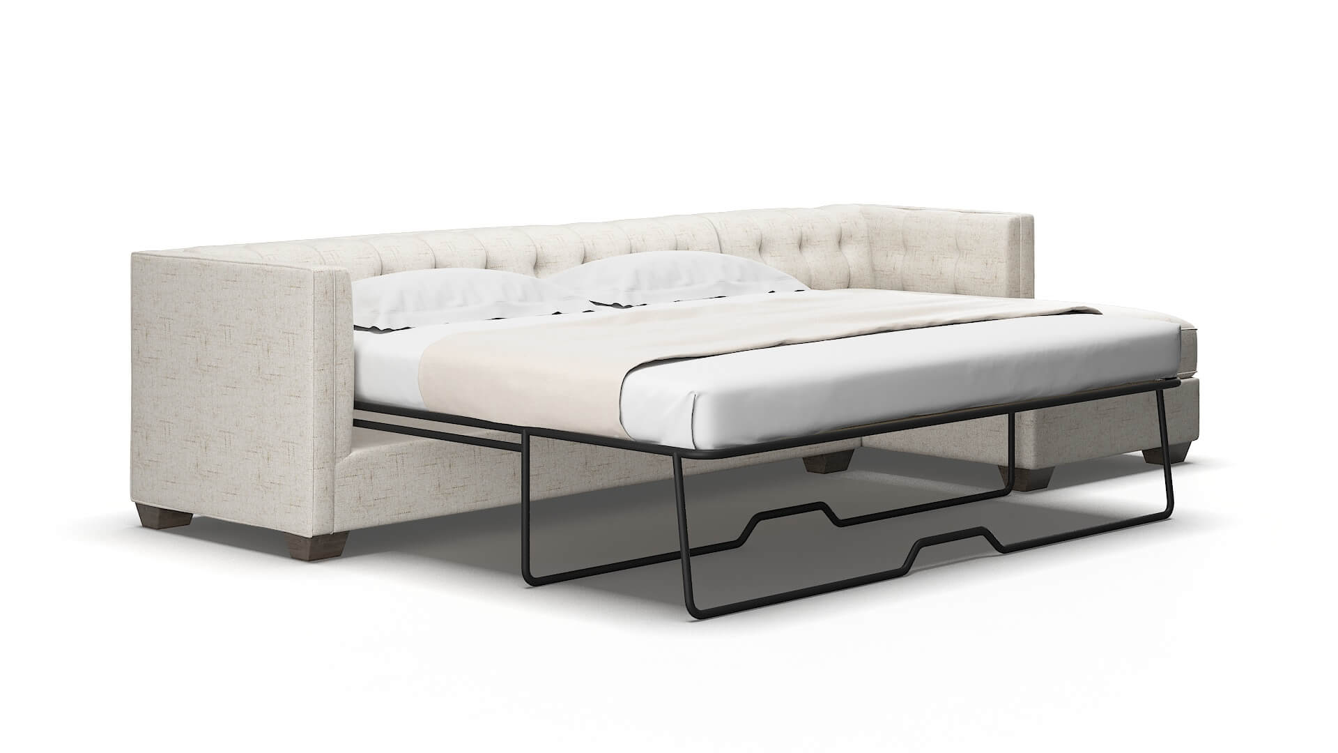 Grant Derby Taupe Panel Sleeper Espresso legs 2