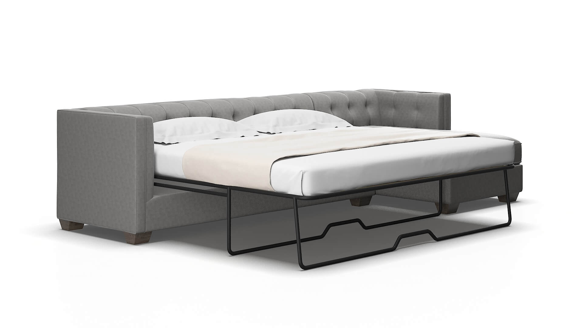 Grant Dream_d charcoal Panel sleeper Espresso Legs  2