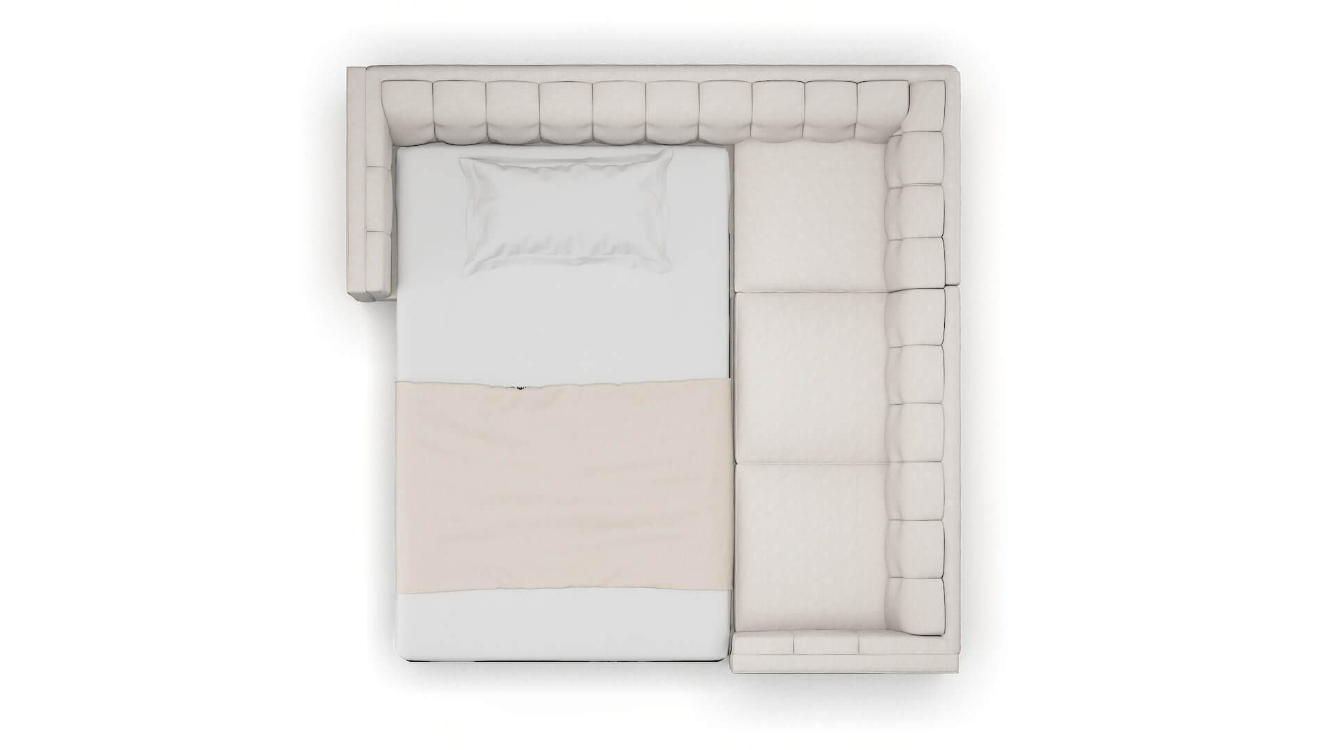 Grant Dream_d Stone Sectional Sleeper Espresso legs 3