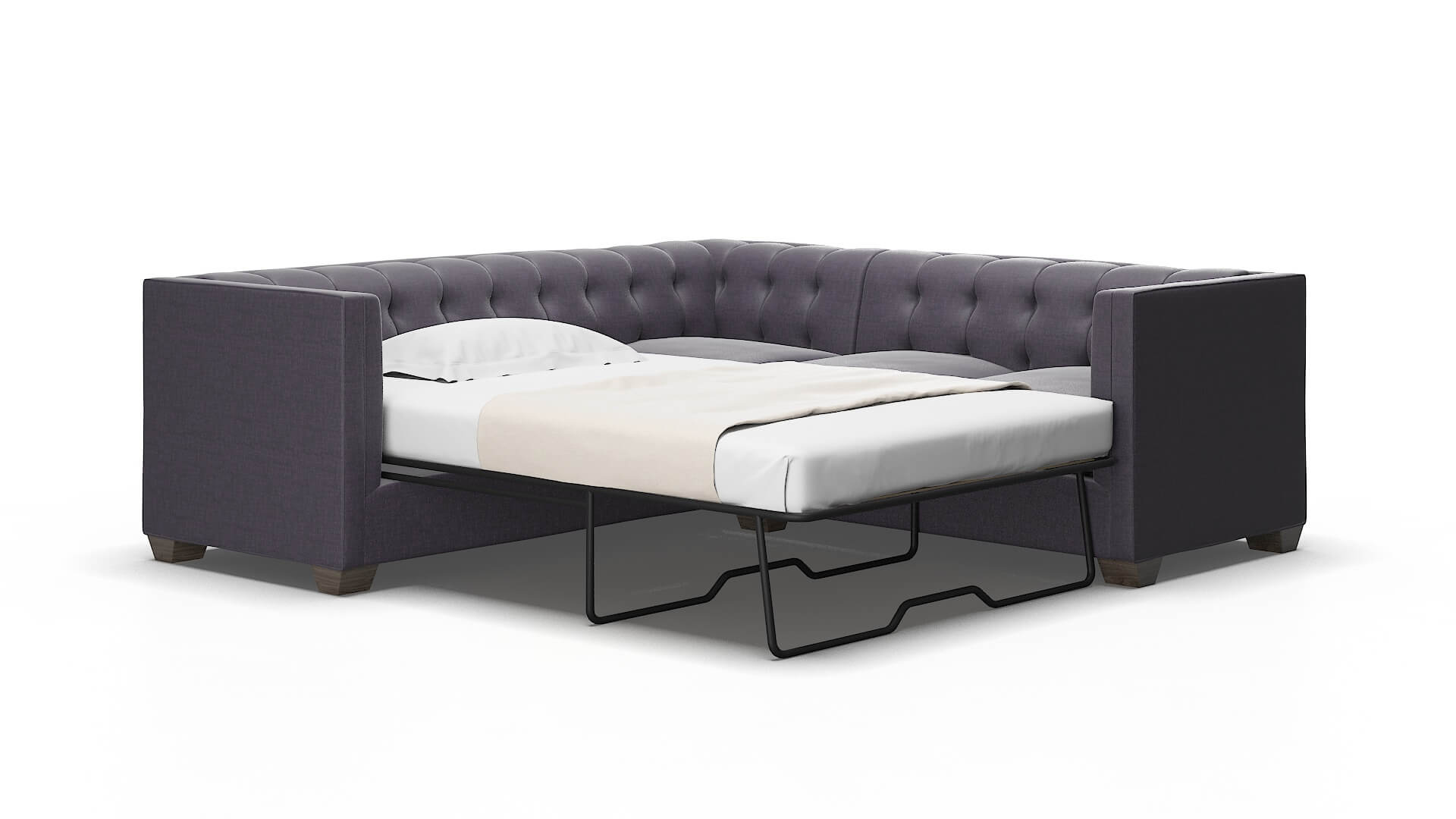 Grant Durham ink Sectional sleeper Espresso Legs  2