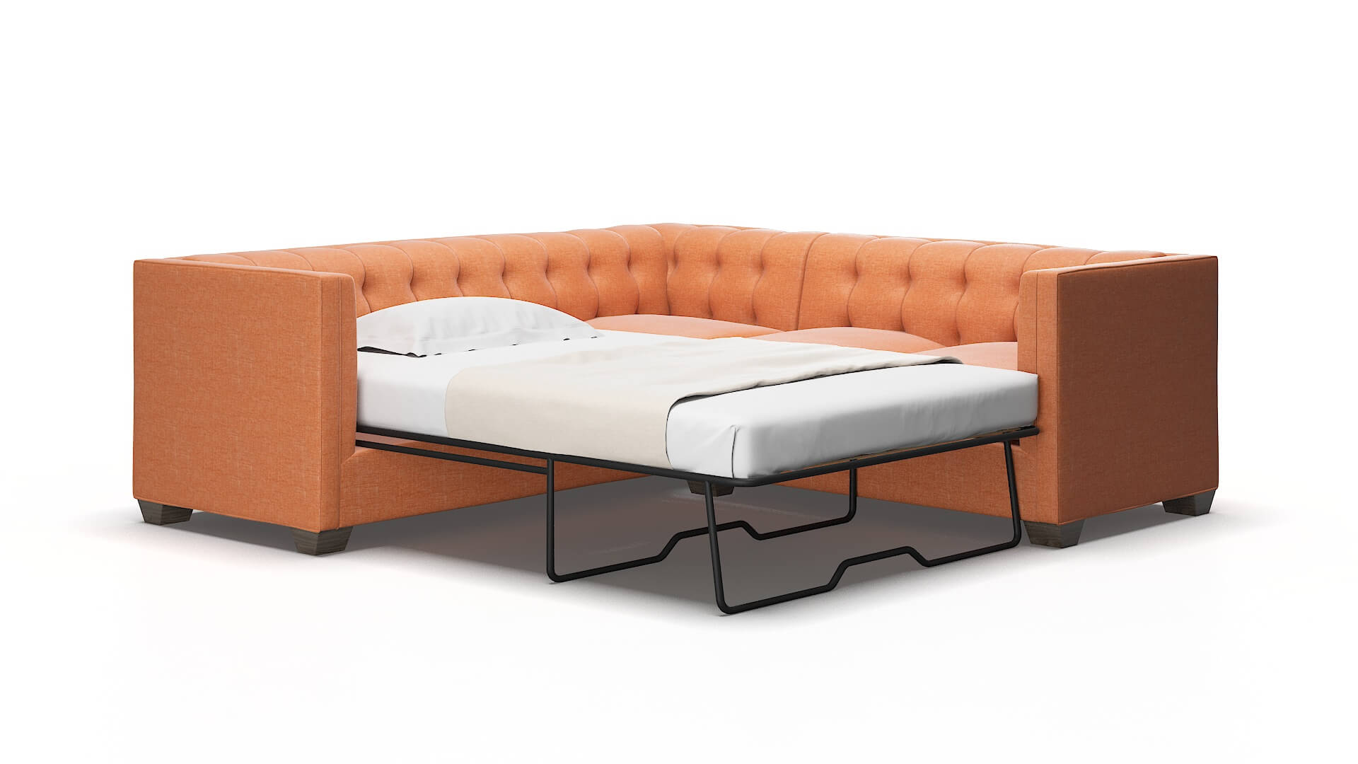 Grant Durham Tangerine Sectional Sleeper 2