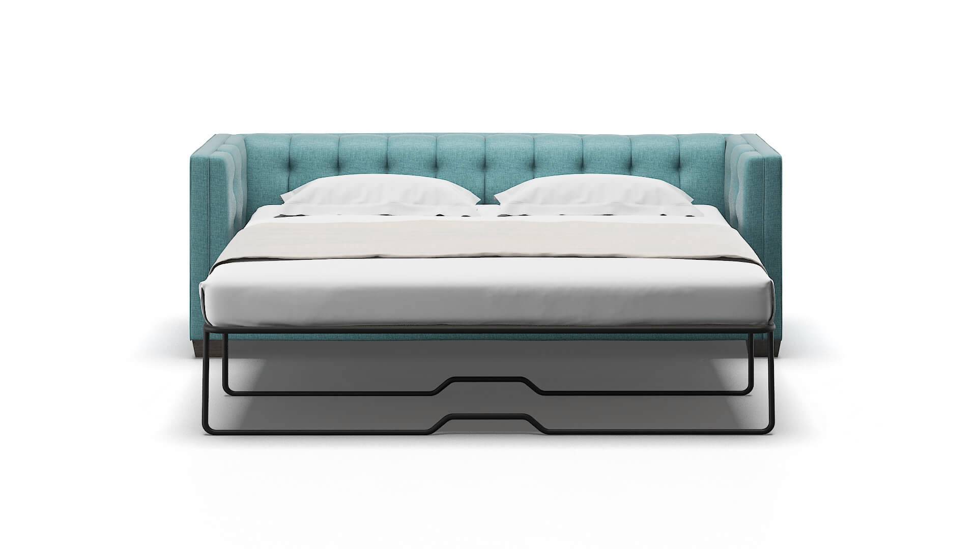 Grant Elliot Teal Sofa Sleeper Espresso legs 1