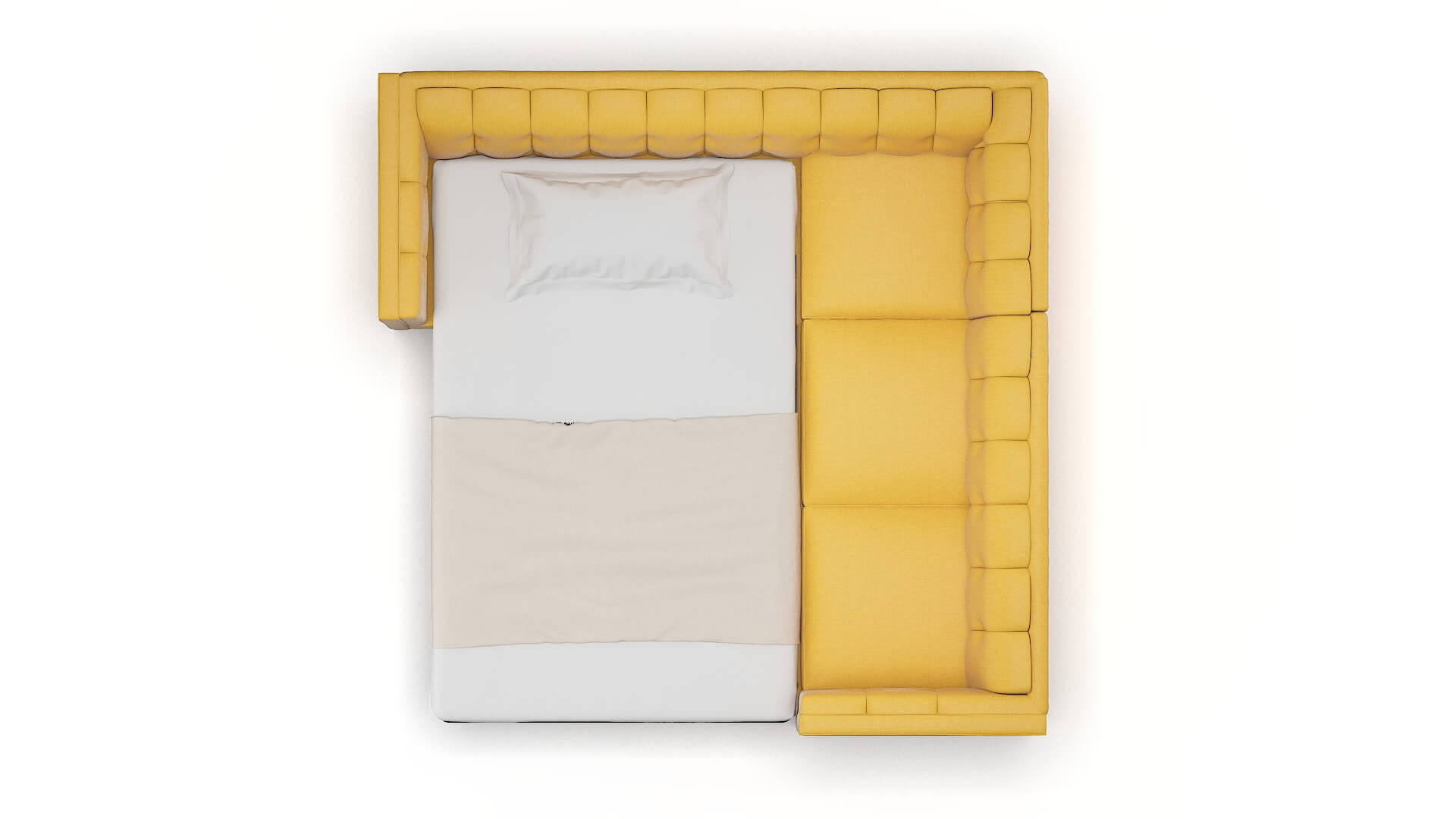 Grant Glee Aglow Sectional Sleeper Espresso legs 3