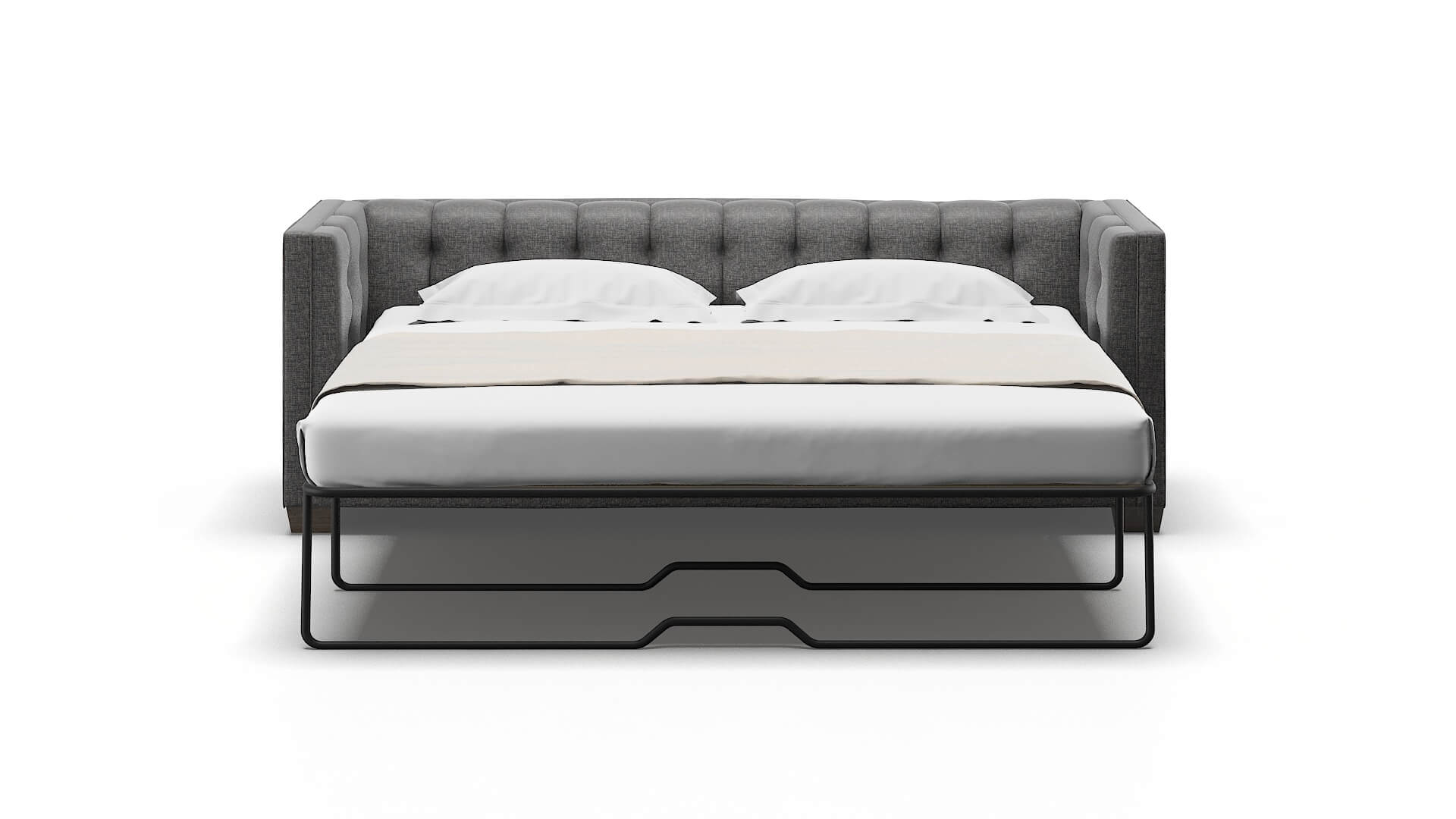 Grant Insight Charcoal Sofa Sleeper Espresso legs 1