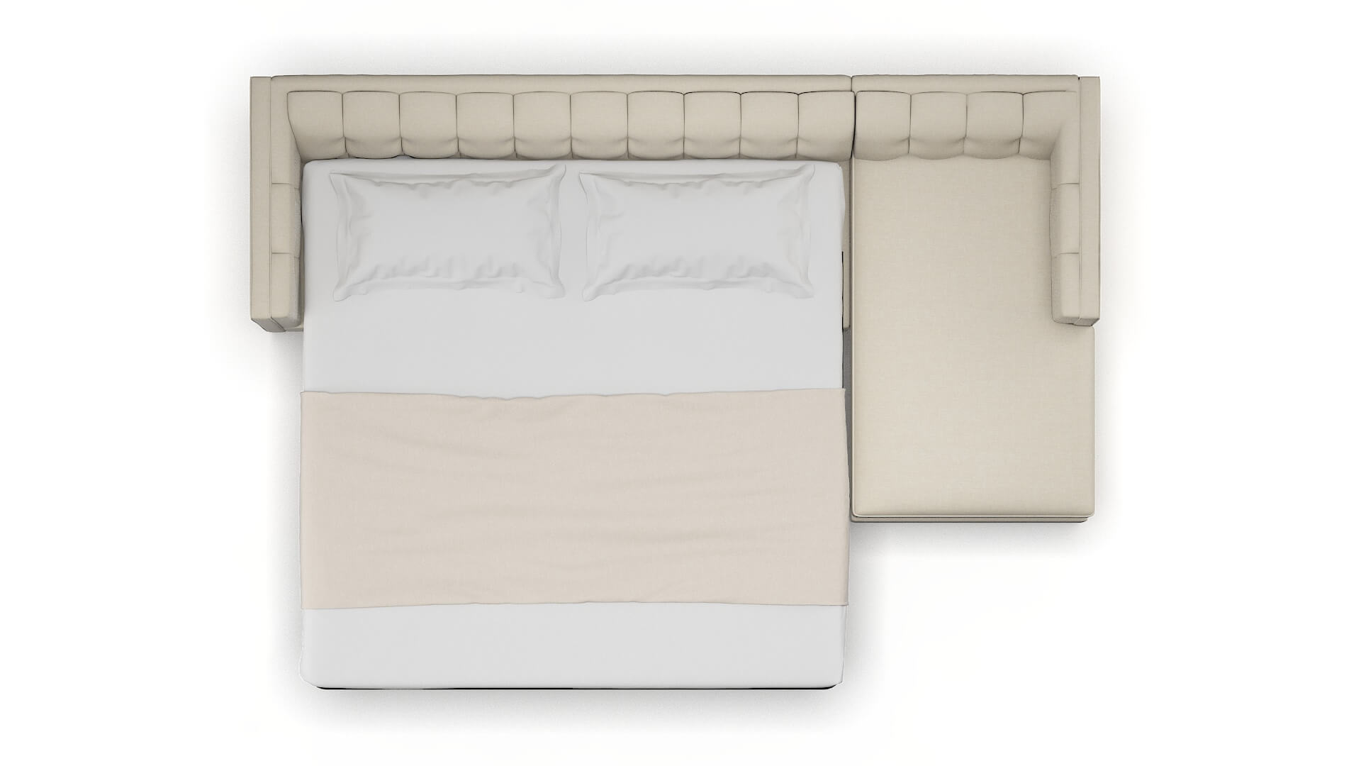 Grant Keylargo Almond Panel Sleeper Espresso legs 3