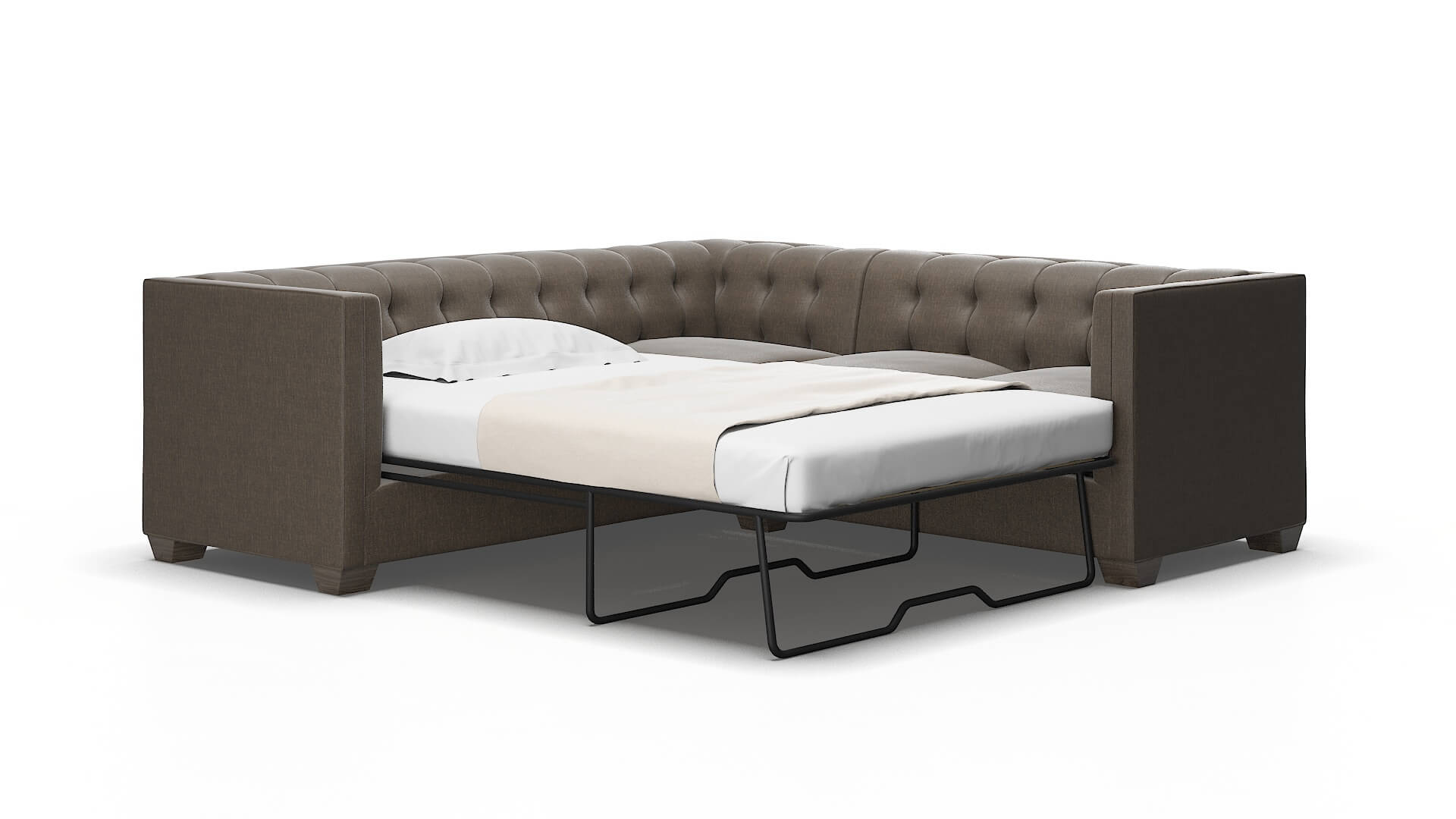Grant Keylargo bark Sectional sleeper Espresso Legs  2