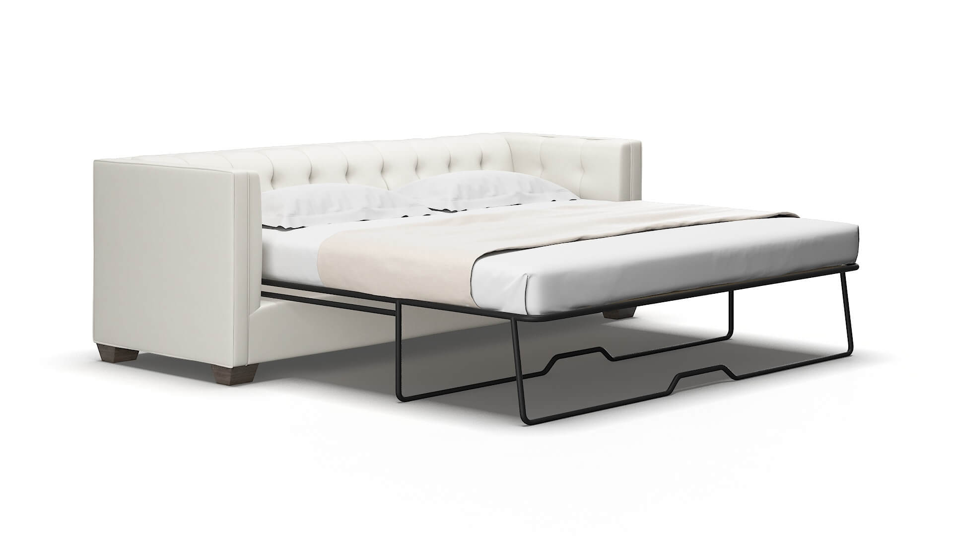 Grant Keylargo Oatmeal Sofa Sleeper Espresso legs 2