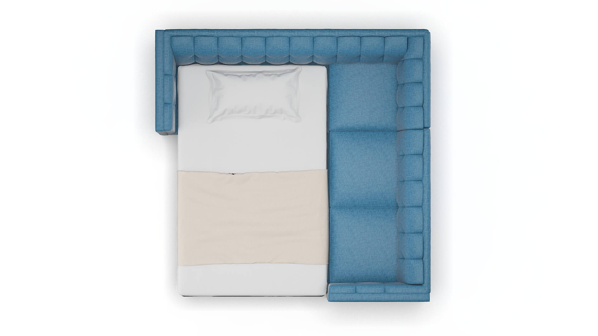 Grant Keylargo Ocean Sectional Sleeper Espresso legs 3