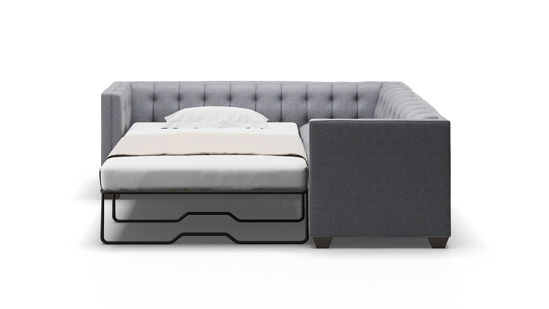 Grant Lana Ash Sectional Sleeper Espresso legs 1