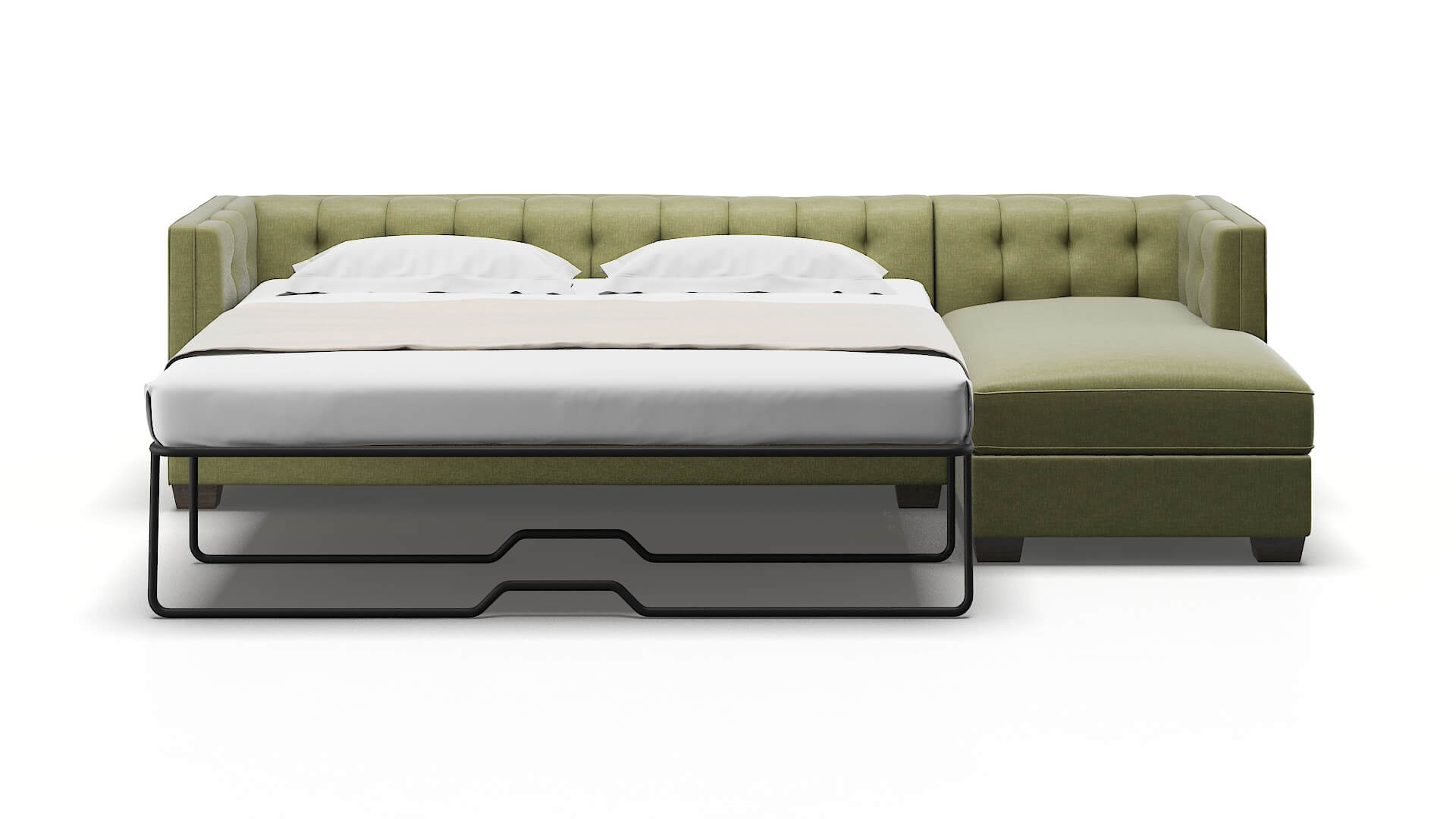 Grant Leslie Lawn Panel Sleeper Espresso legs 1