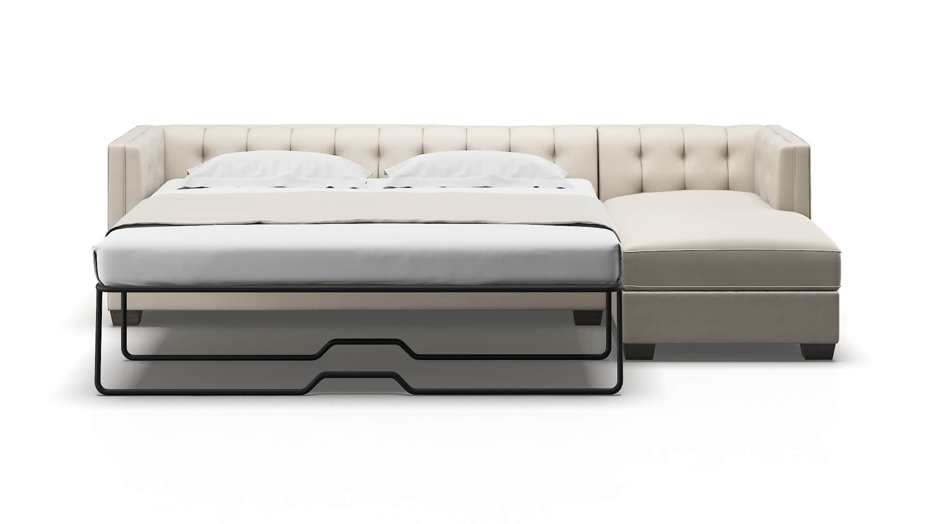 Grant Malibu Linen Panel Sleeper Espresso legs 1