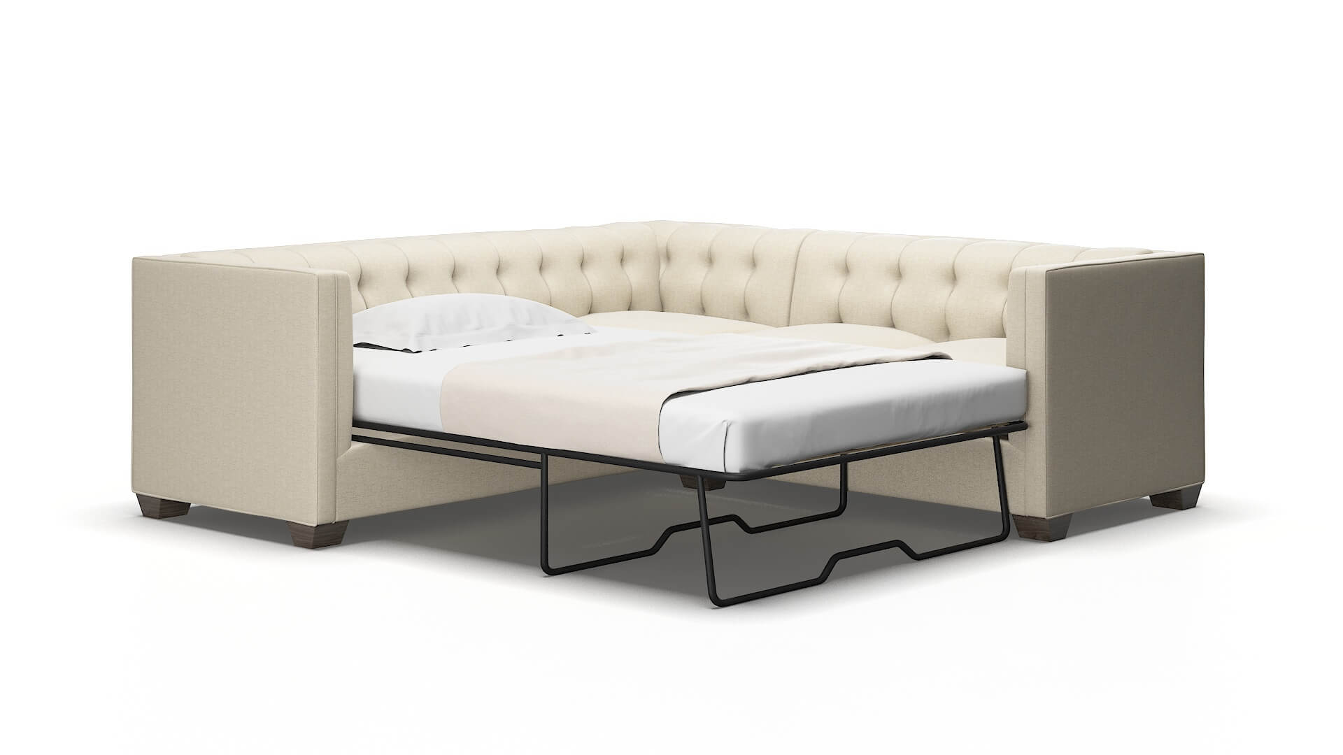Grant Malibu sand Sectional sleeper Espresso Legs  2
