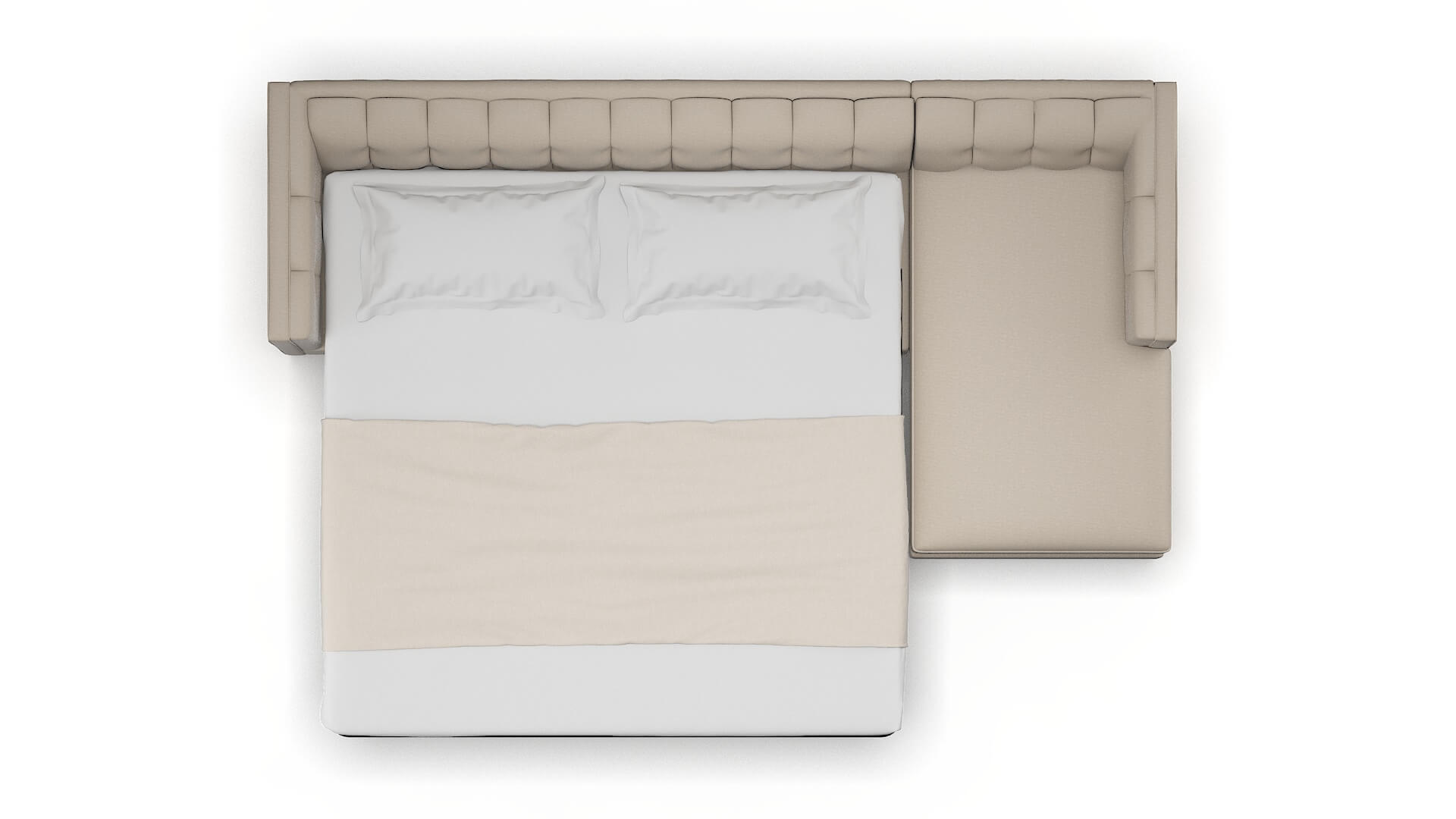 Grant Naples Almond Panel Sleeper Espresso legs 3