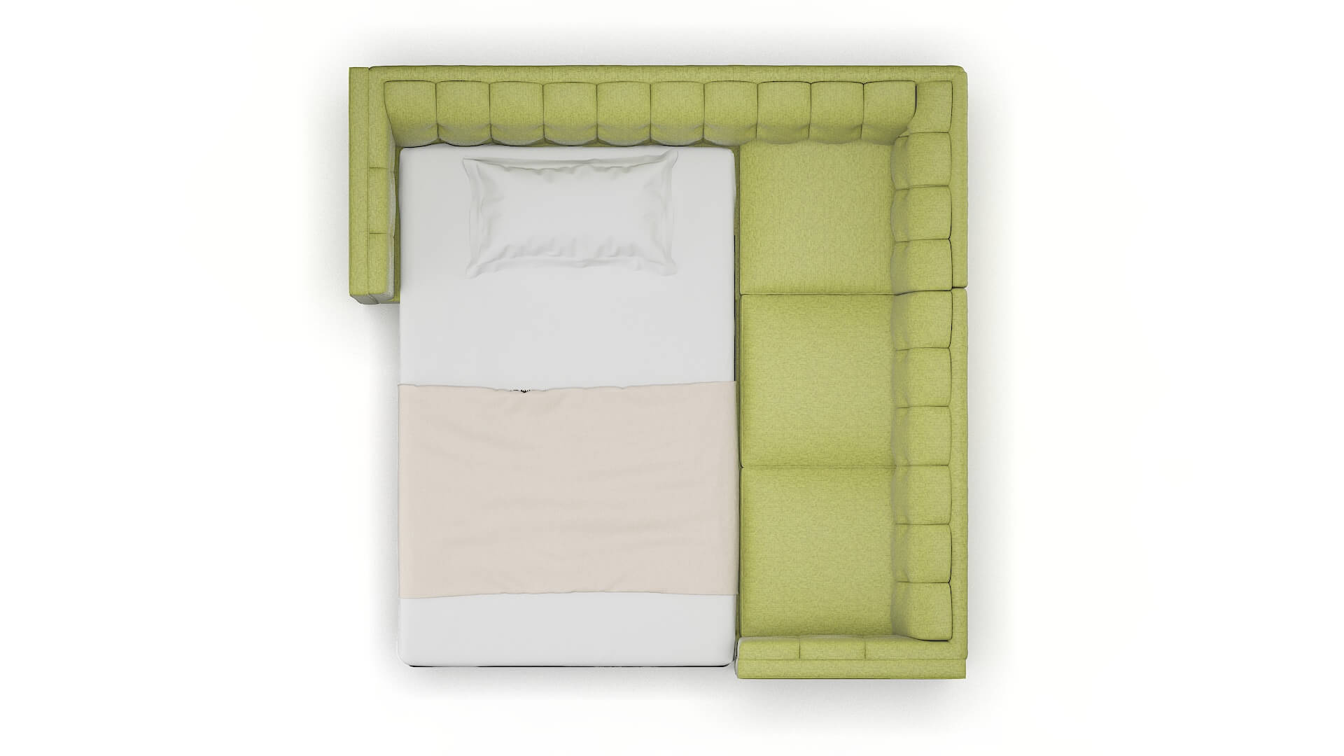 Grant Notion Appletini Sectional Sleeper Espresso legs 3