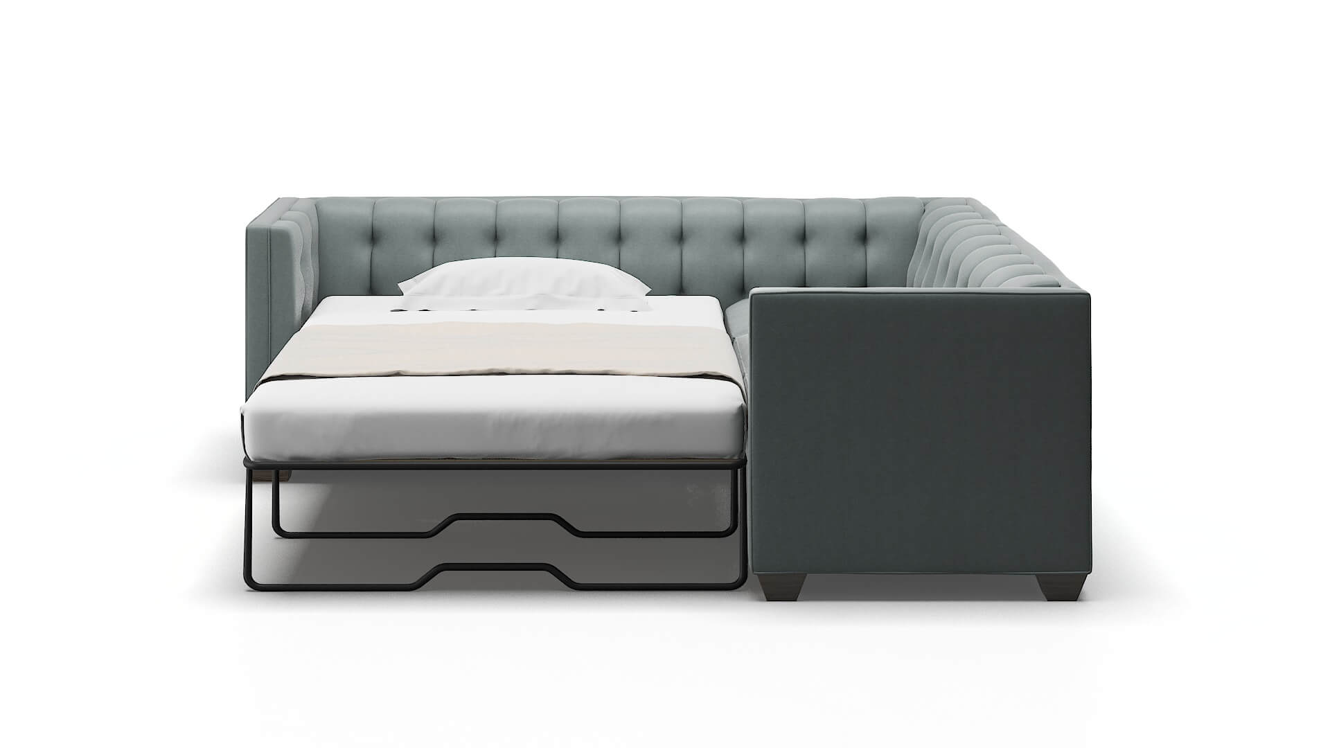 Grant Oakley Baltic Sectional Sleeper Espresso legs 1