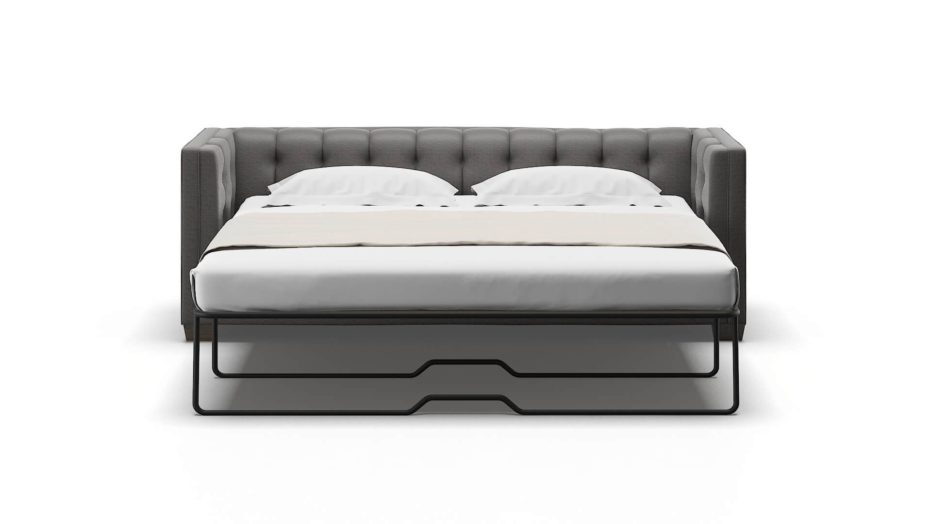 Grant Oscar Charcoal Sofa Sleeper Espresso legs 1