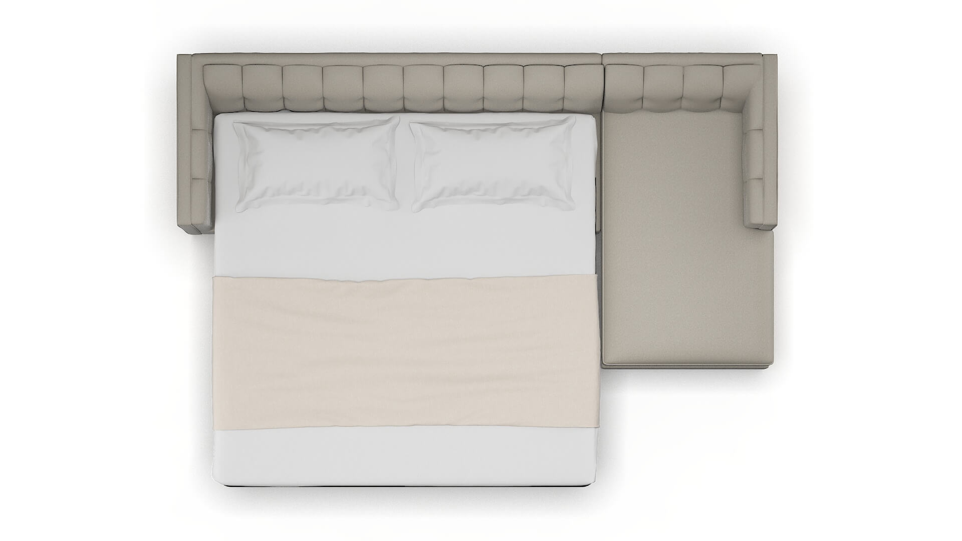 Grant Oscar Silver Panel Sleeper Espresso legs 3